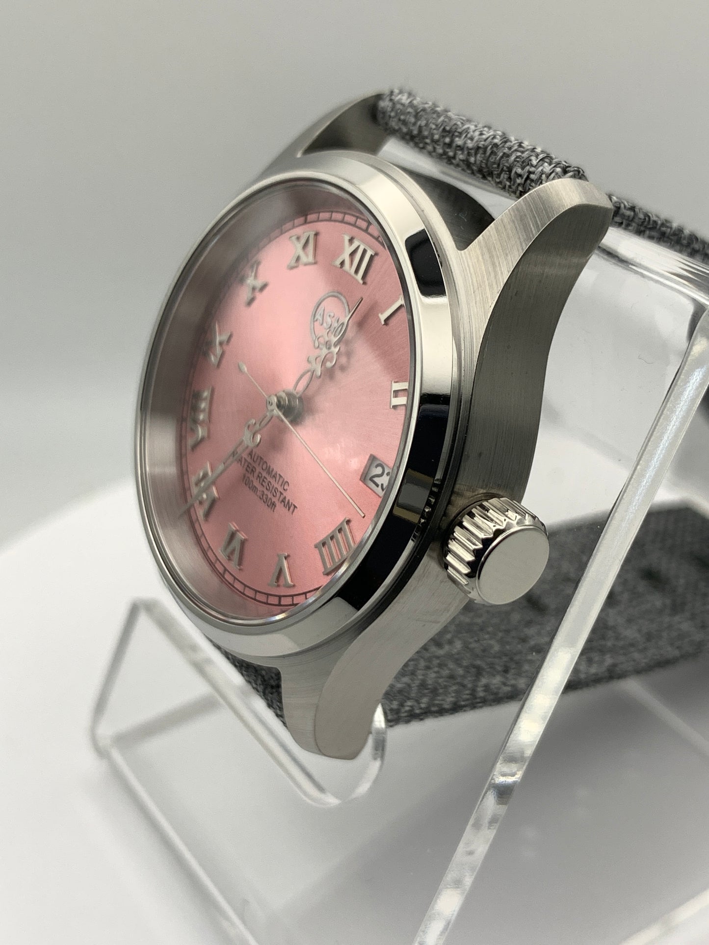 36mm Deep Salmon Dress Watch
