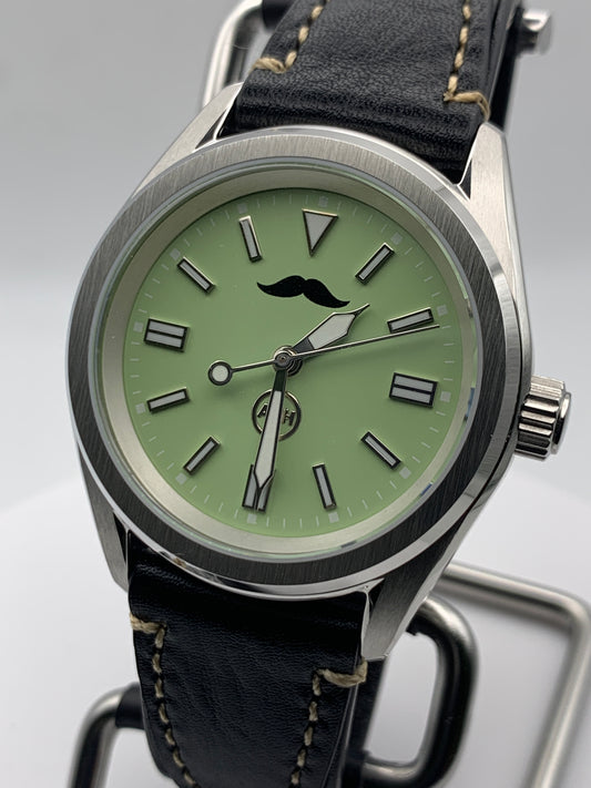 Mustachio 1.1 - 38mm Stainless steel. Sapphire crystal with AR. Seiko NH38.