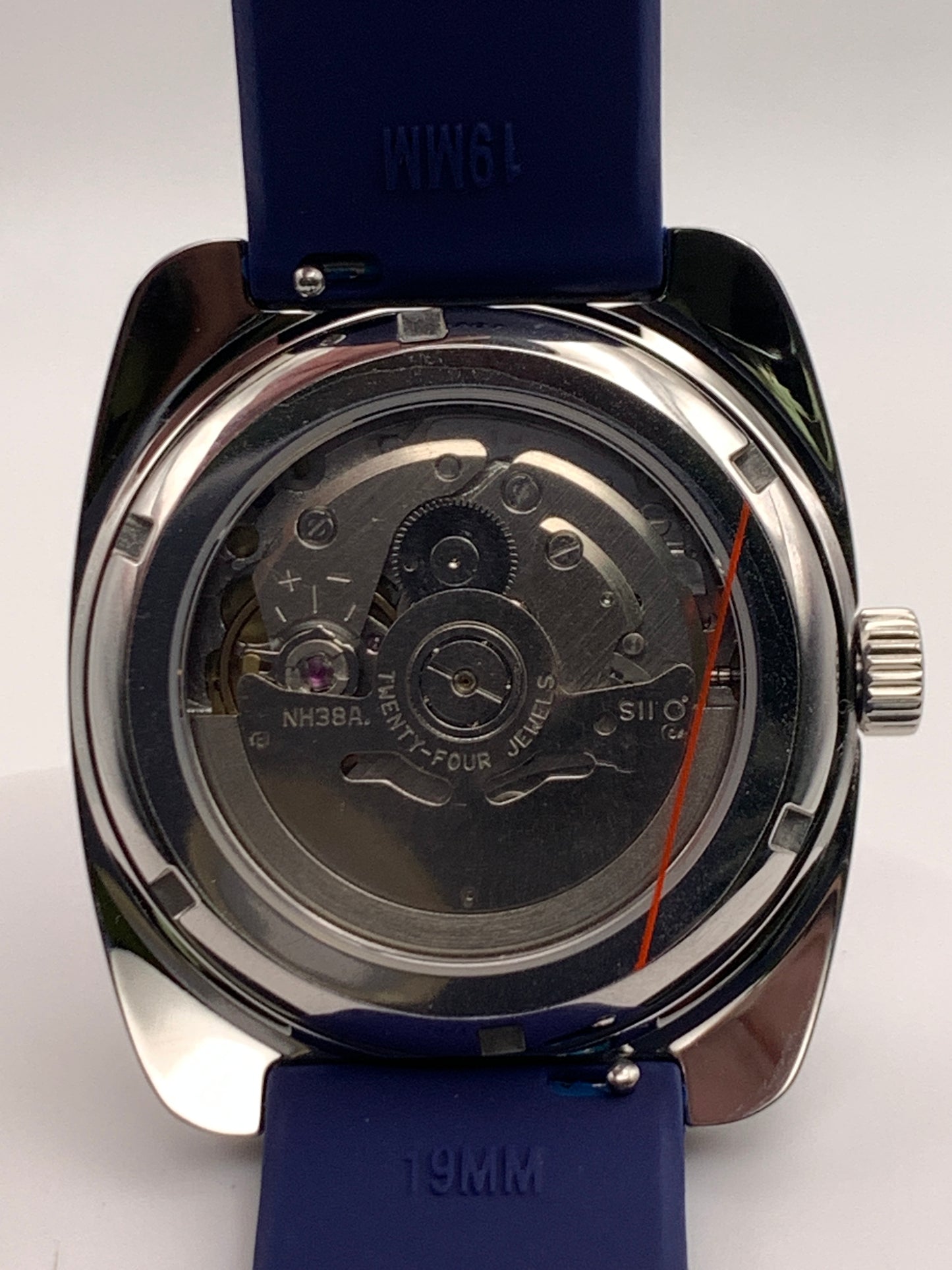 Lily 1.1 - Faceted 37mm stainless steel case. Acrylic domed crystal. Charlotte stone dial. Seiko NH38.
