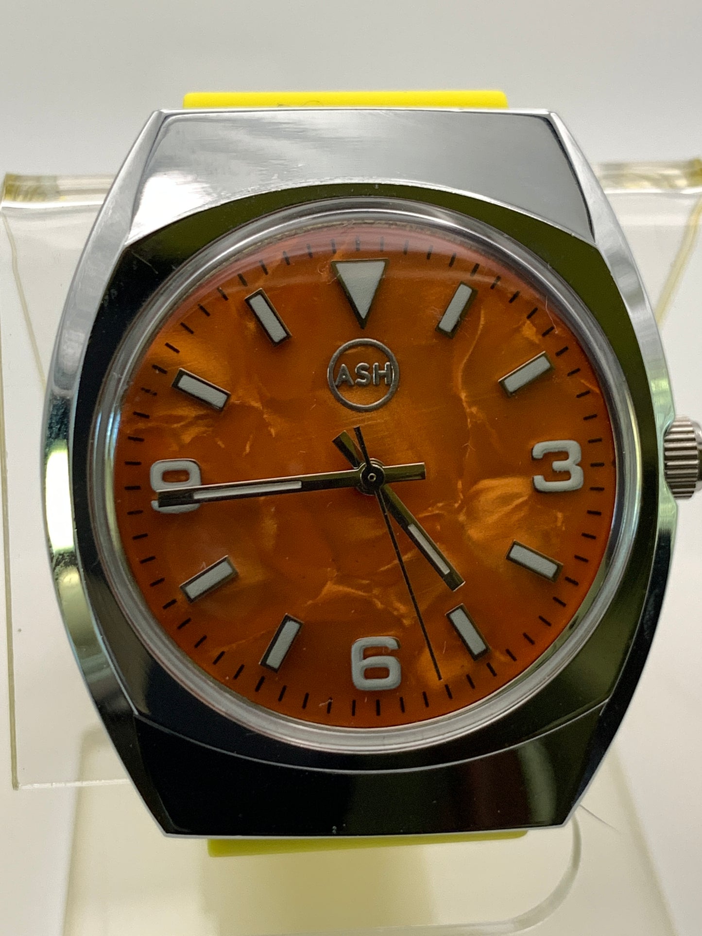 Orange Mother of Pearl NOS Gruen Case.
