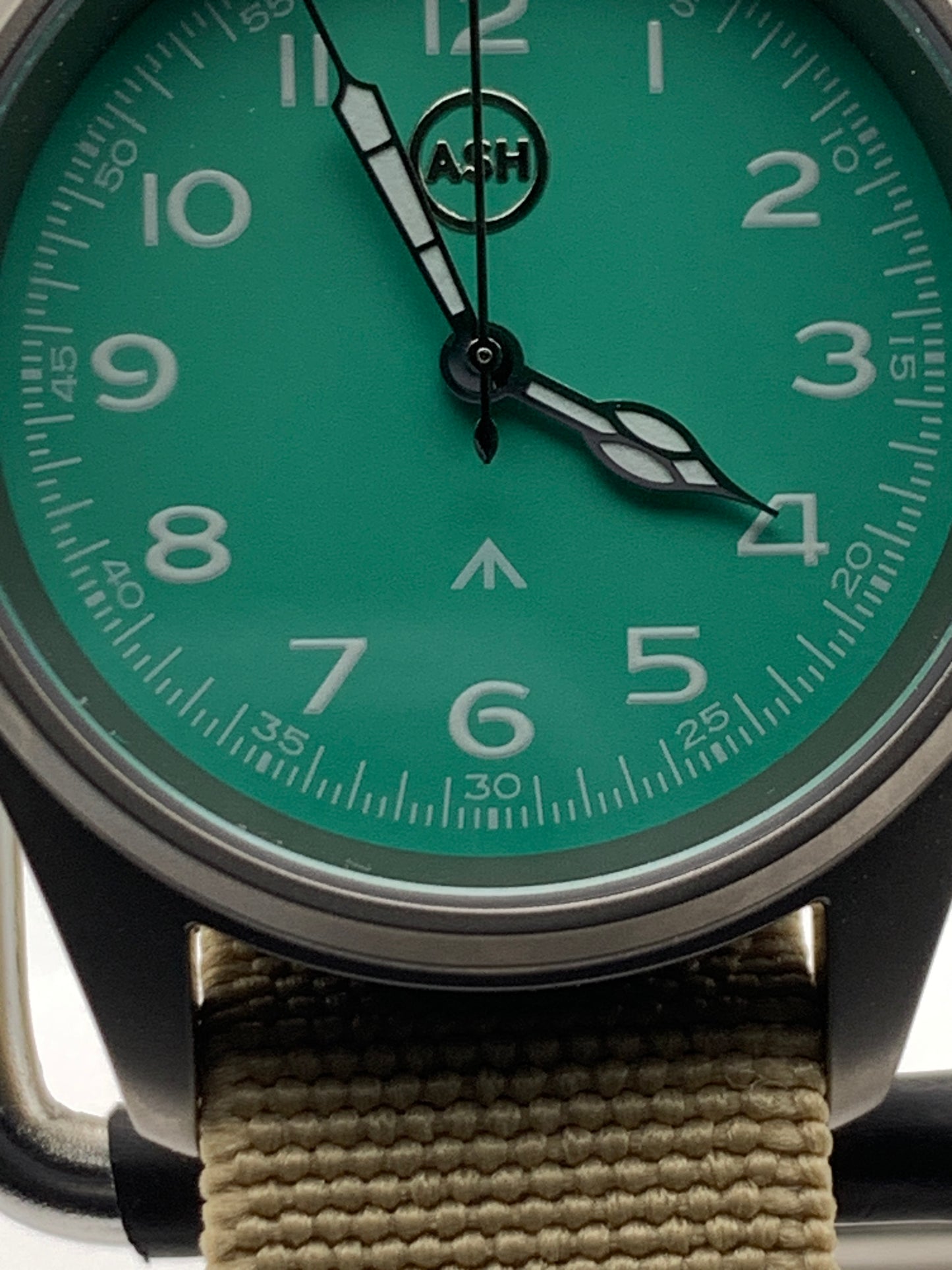 Iris. 36mm Titanium case. 11mm thick. Sapphire crystal. Seiko VH31 mecha-quartz.