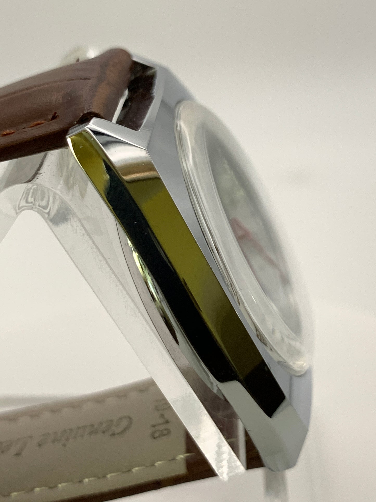 Neo vintage white dial roman numerals. NOS Gruen case.