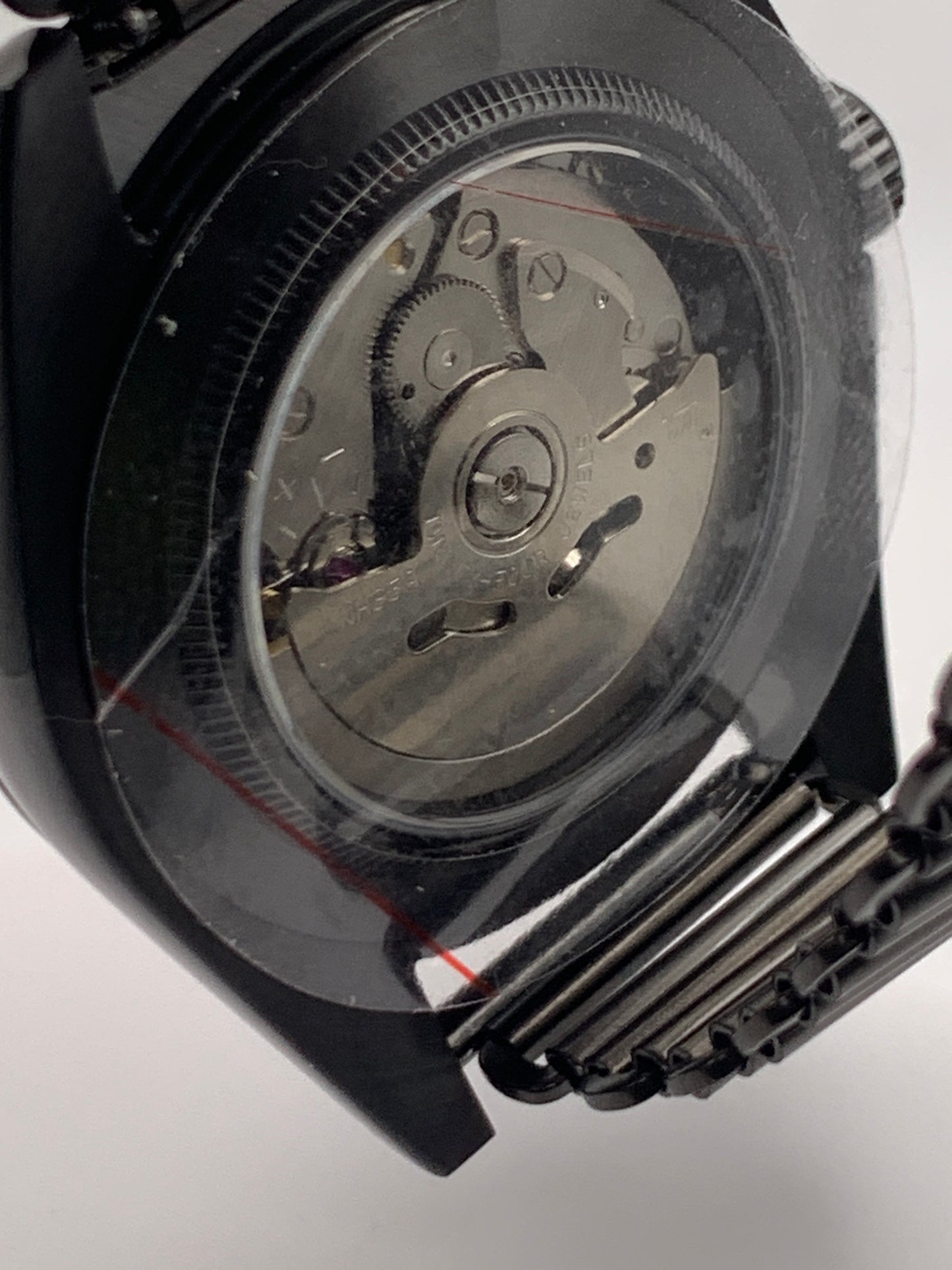 Red Shift. Client custom. 39mm PVD stainless steel case. Sapphire crystal. Seiko NH38.