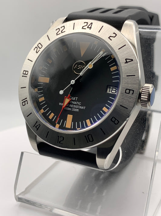 Vibe 1655 version 1.1 - 40mm Stainless steel GMT case. Sapphire crystal. NH34 movement.