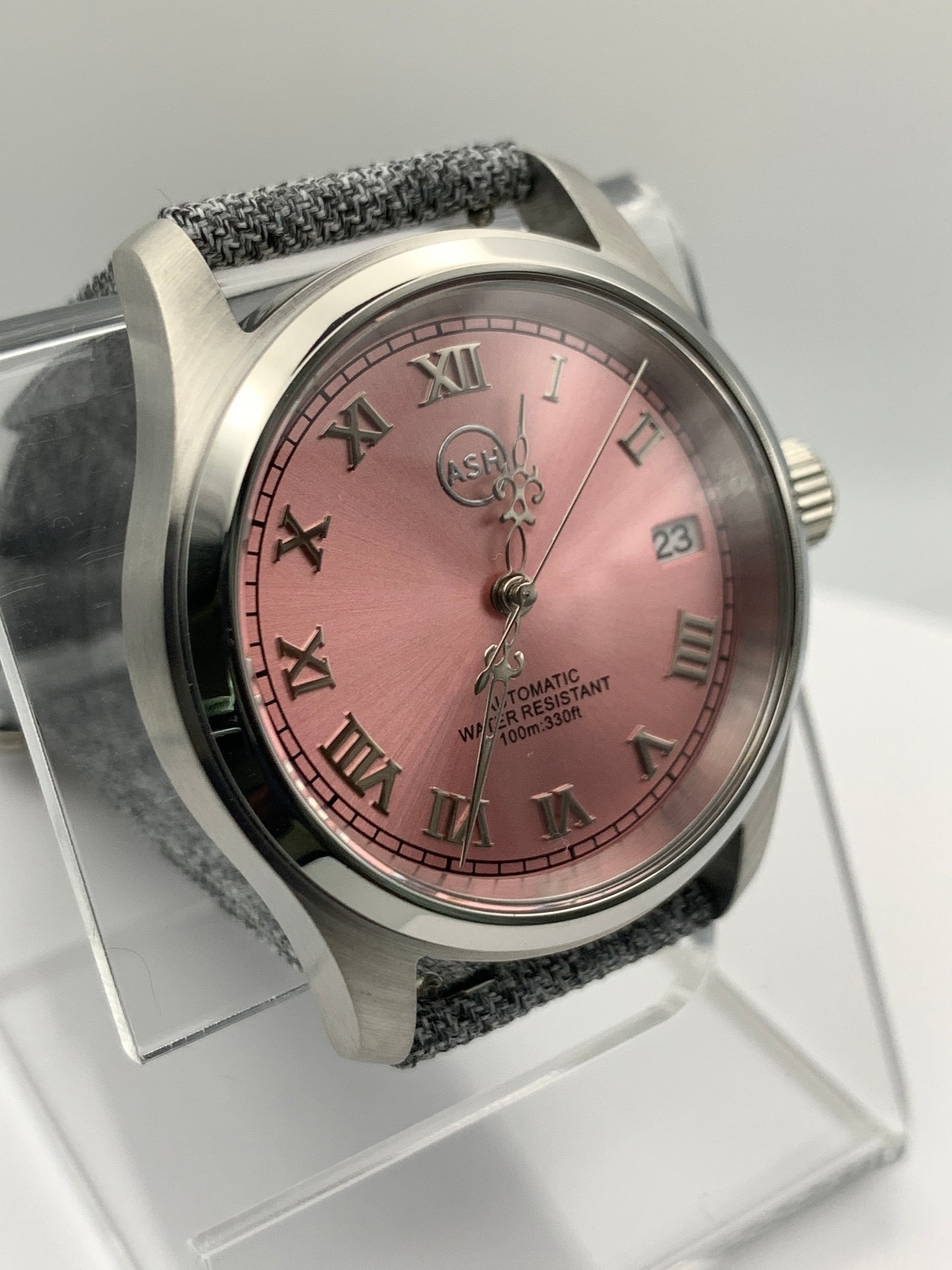 36mm Deep Salmon Dress Watch