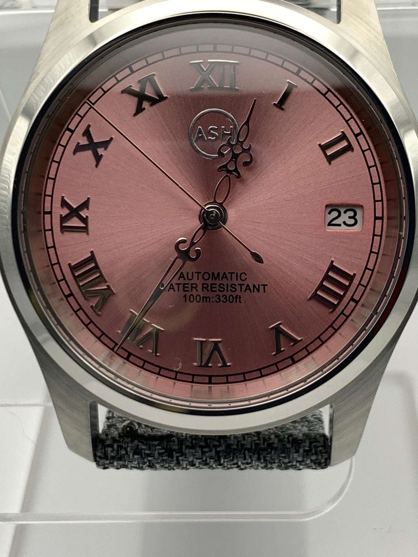 36mm Deep Salmon Dress Watch