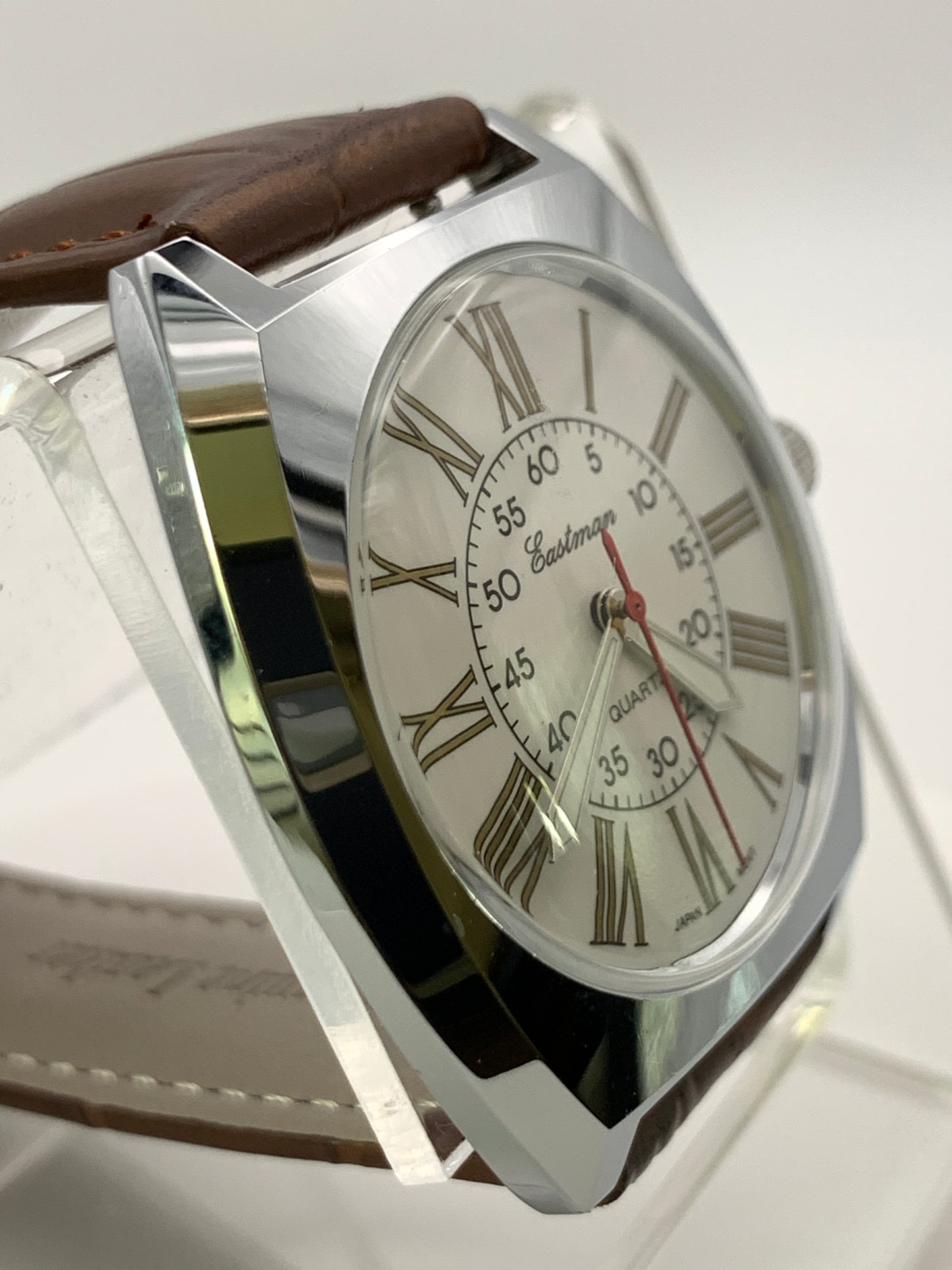 Neo vintage white dial roman numerals. NOS Gruen case.