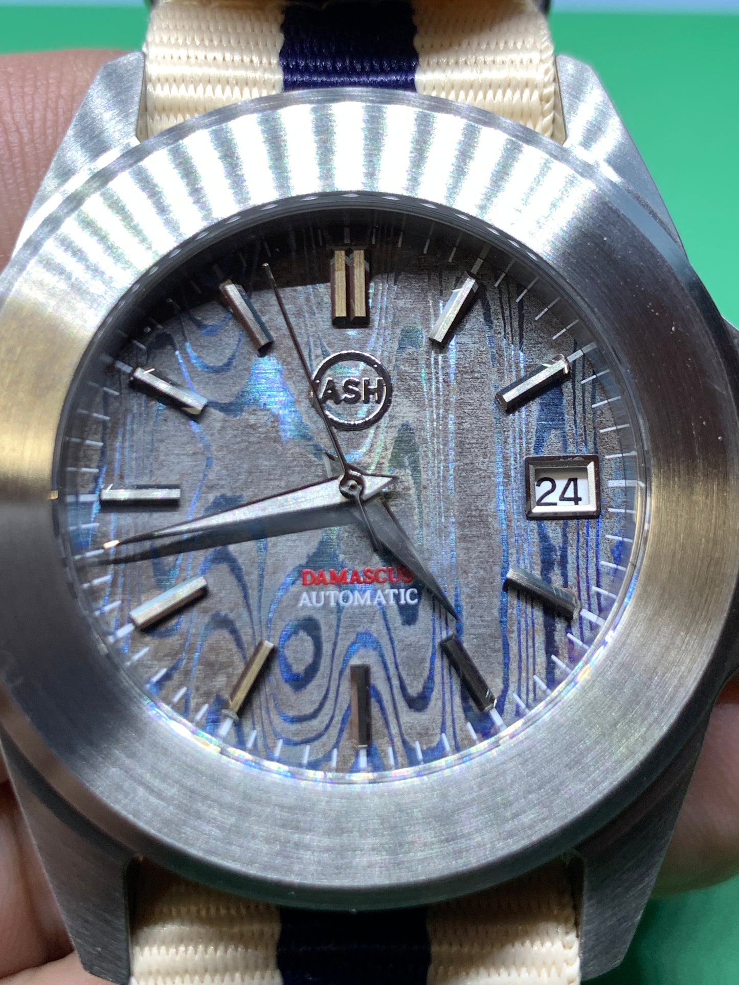 Ghost Fleet. 40mm brushed stainless steel case. Sapphire crystal. Seiko NH35.