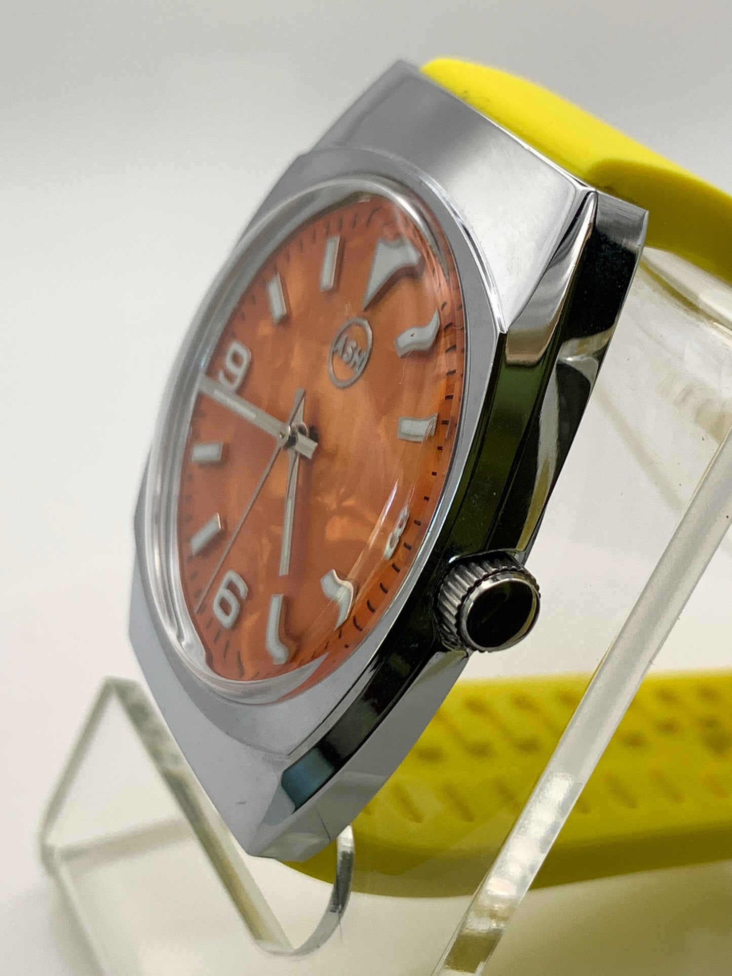 Orange Mother of Pearl NOS Gruen Case.