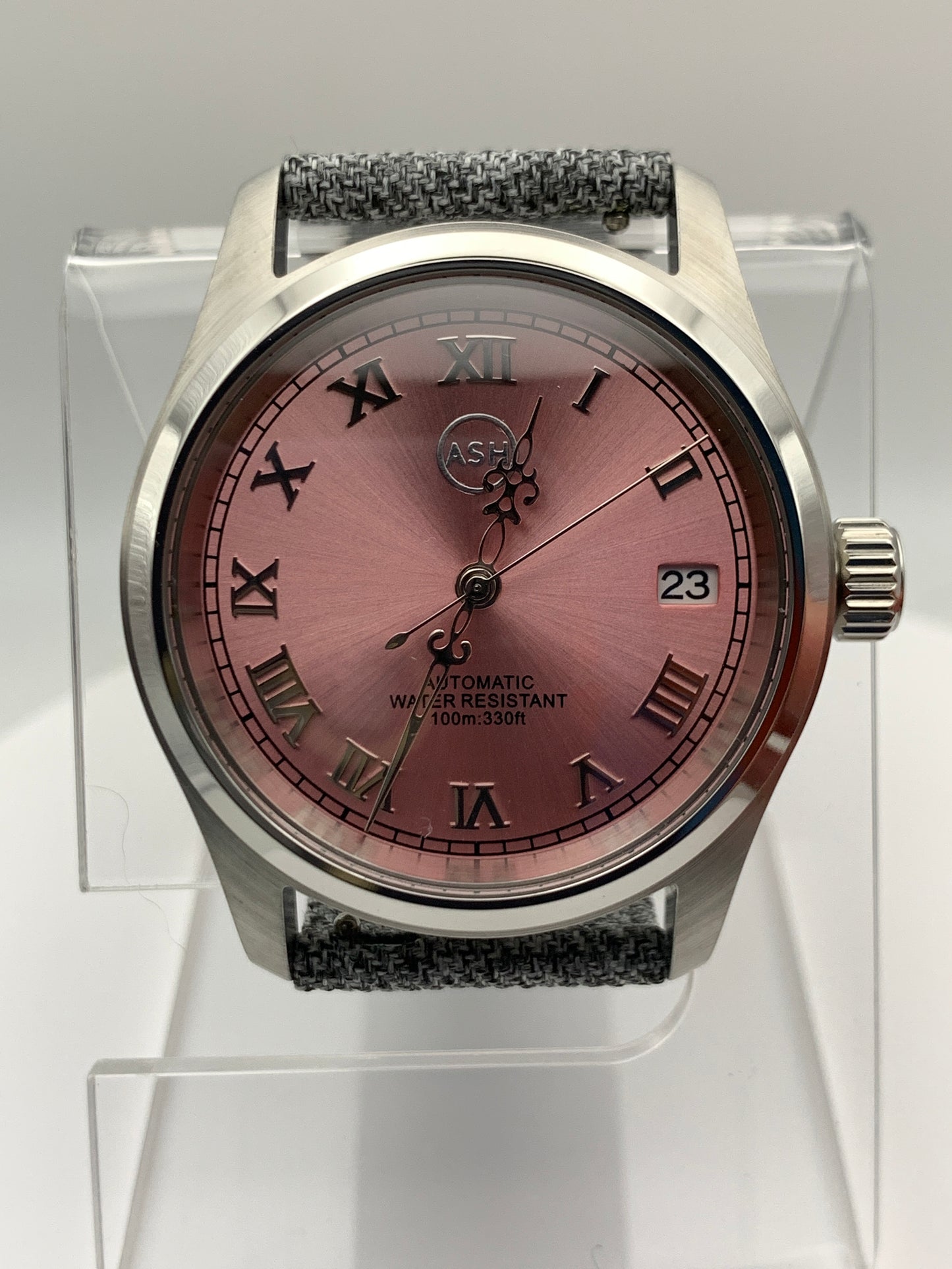 36mm Deep Salmon Dress Watch
