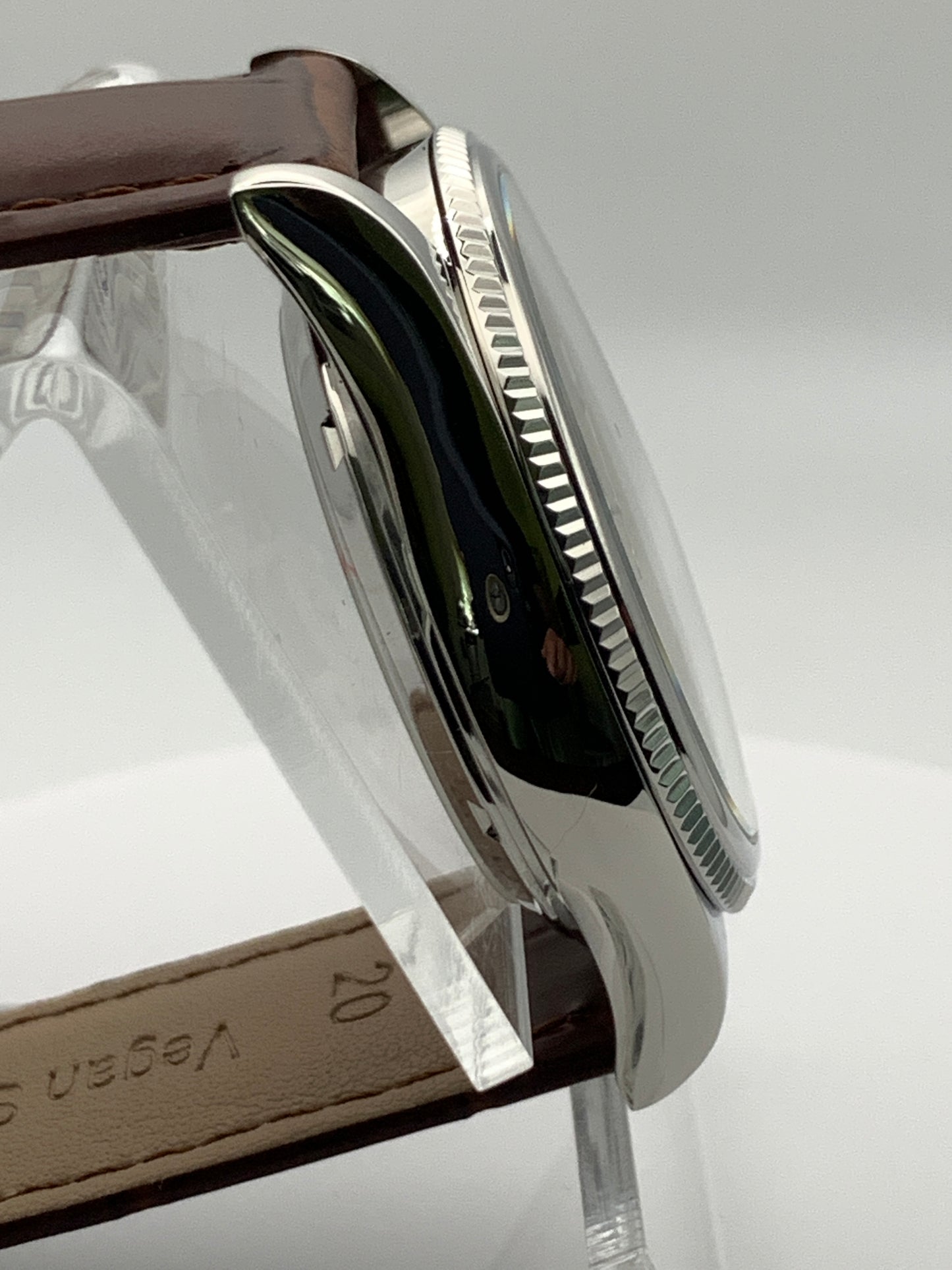 39mm Coin Edge Green Sunray Dress Watch