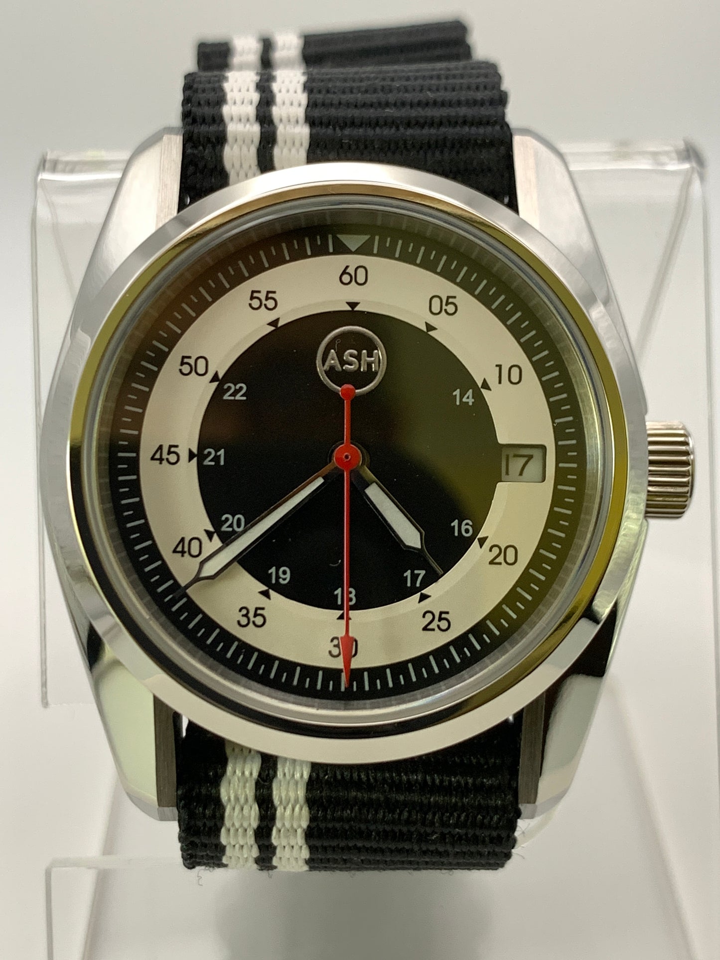Bullseye field watch. Flieger B style dial.