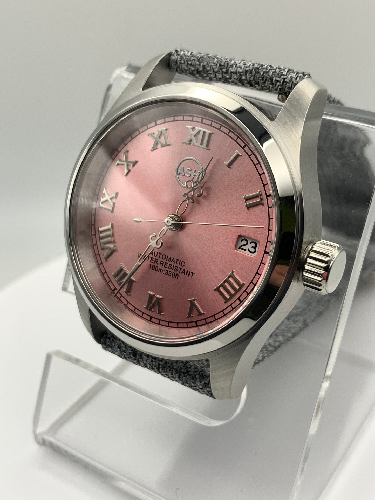 36mm Deep Salmon Dress Watch