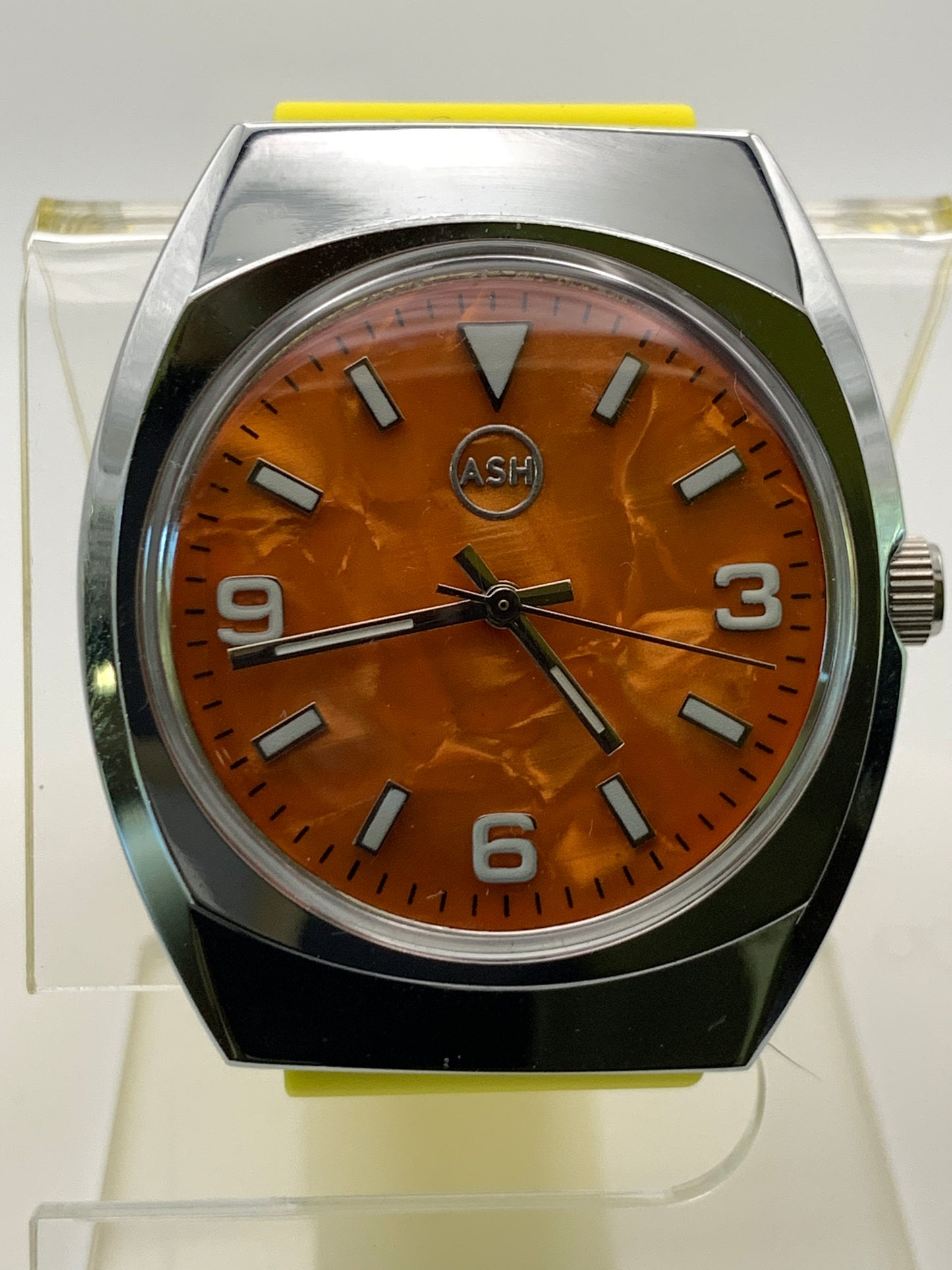Orange Mother of Pearl NOS Gruen Case.