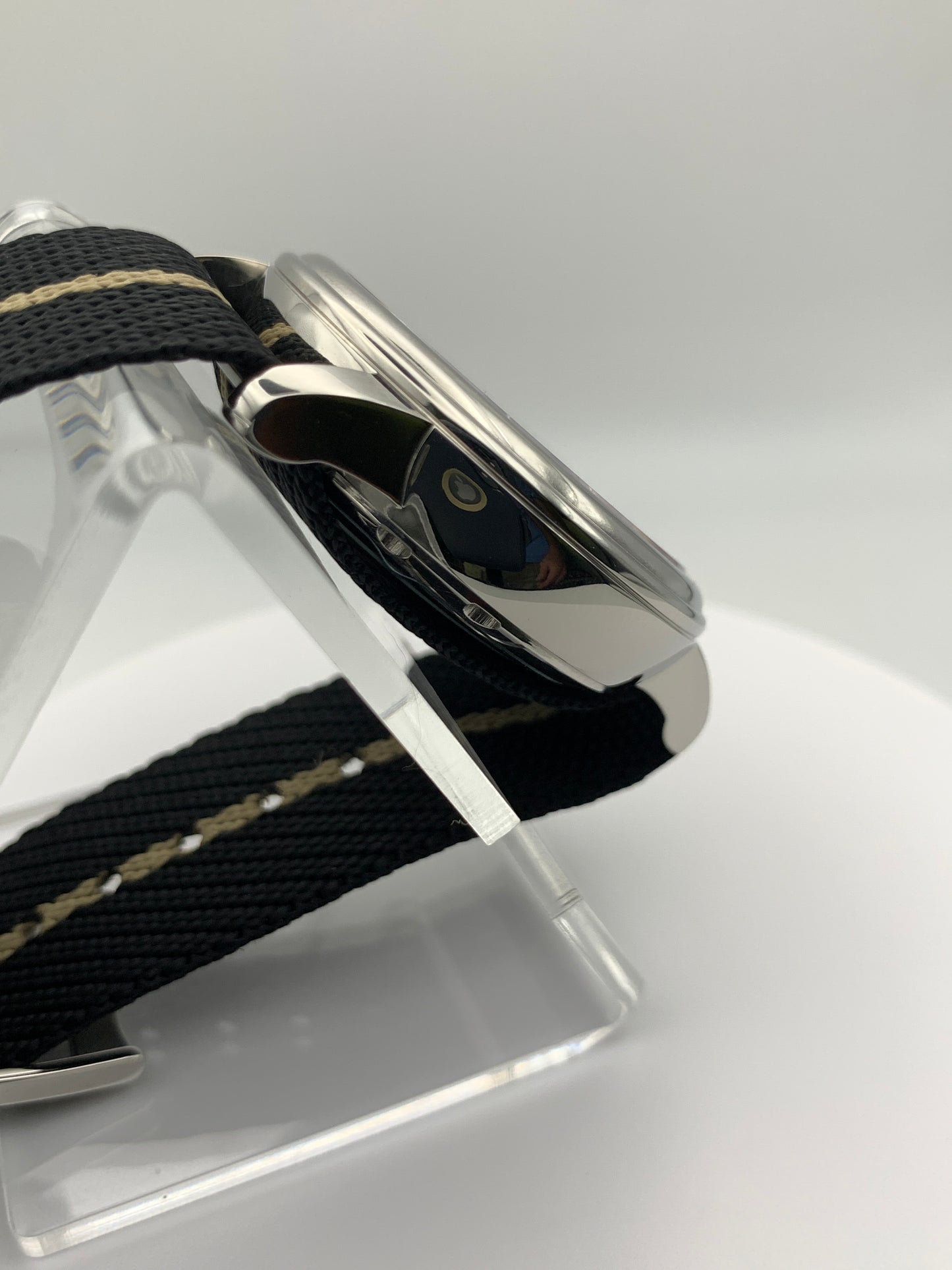 40mm Black shutter sport watch.