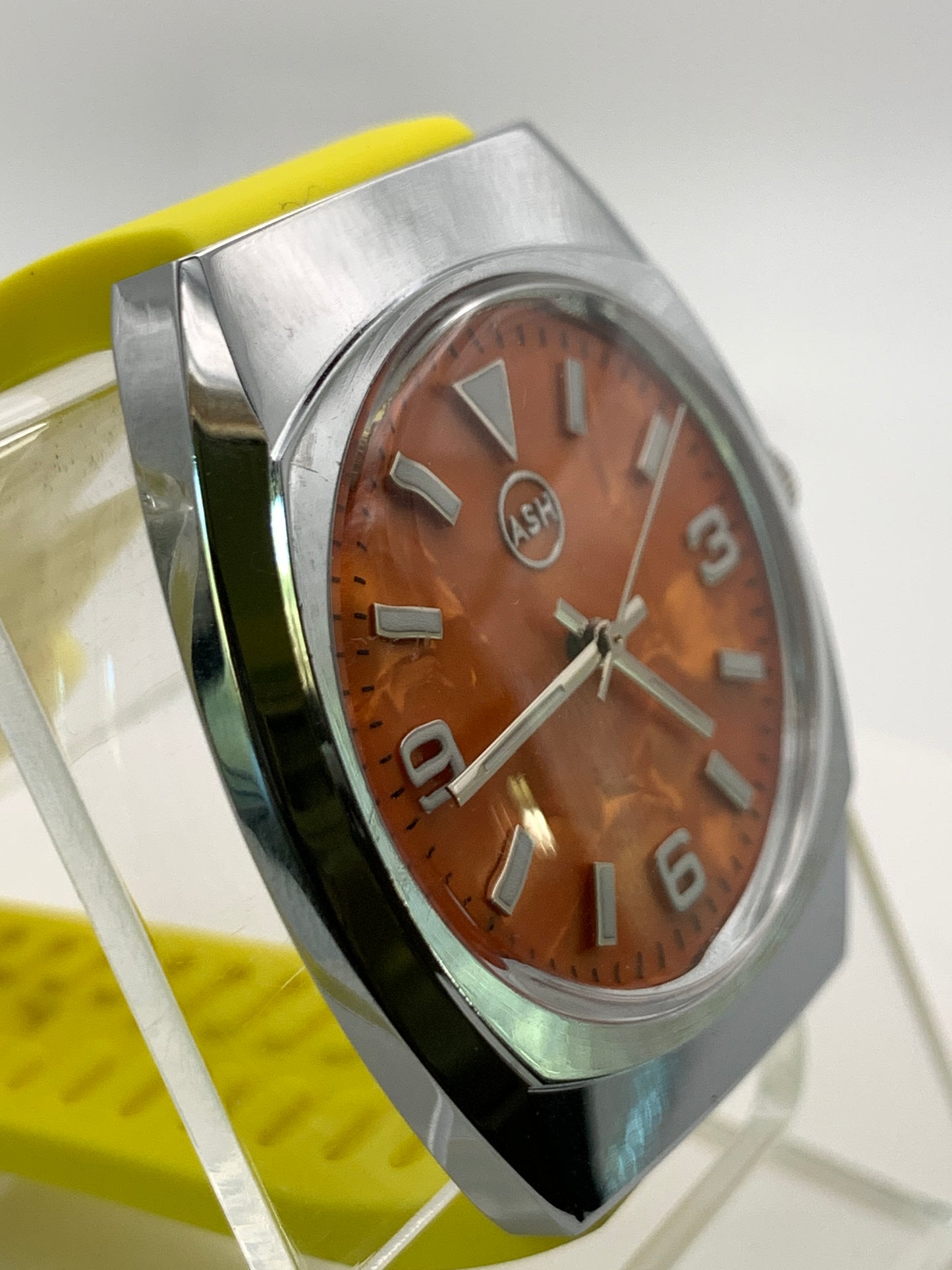 Orange Mother of Pearl NOS Gruen Case.