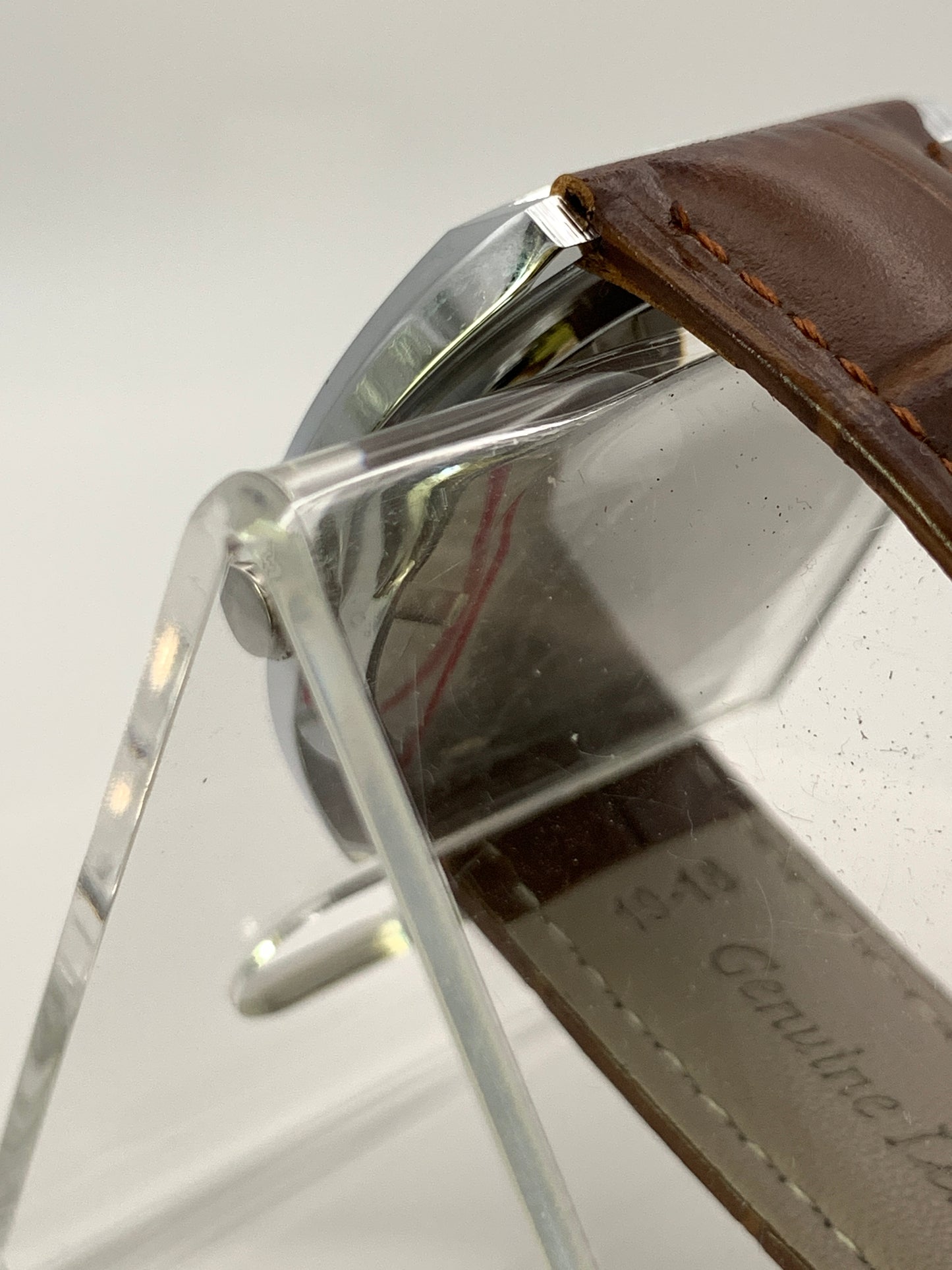 Neo vintage white dial roman numerals. NOS Gruen case.