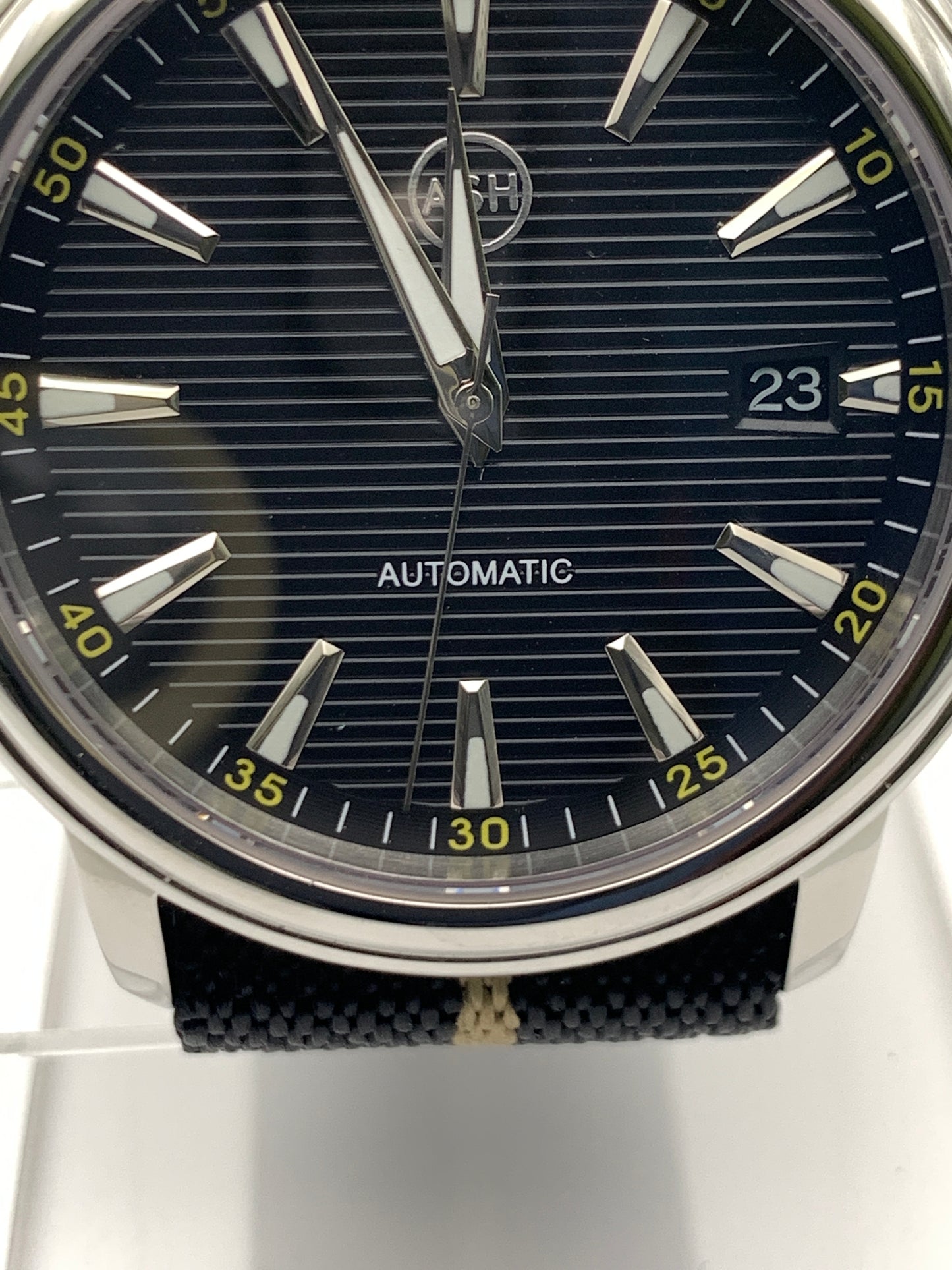 40mm Black shutter sport watch.