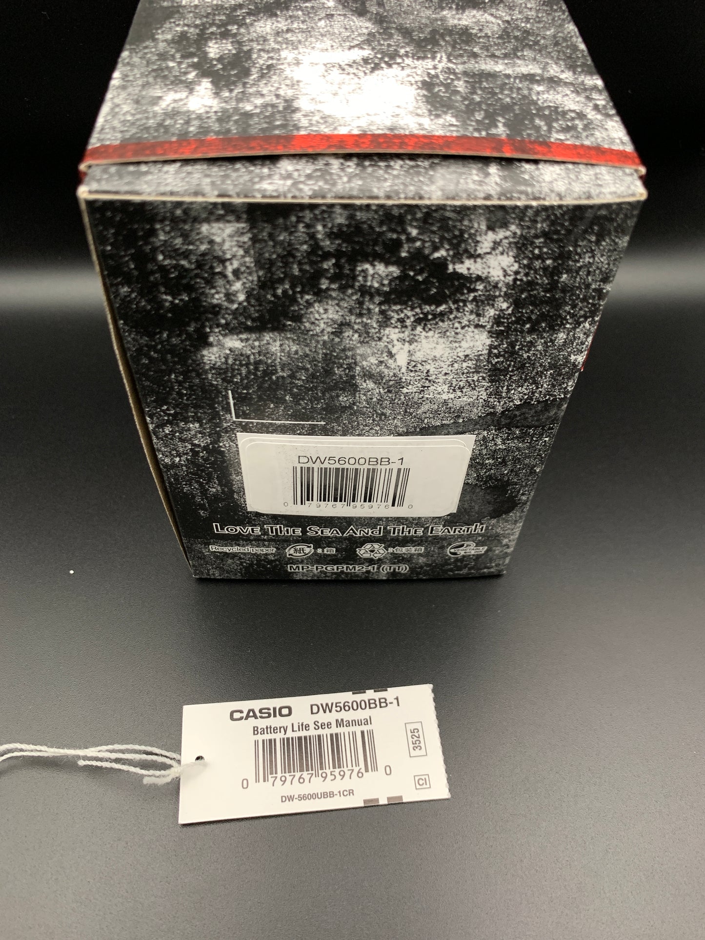 Custom G-Shock. CasioOak. DW5600 metal case. Negative Display.