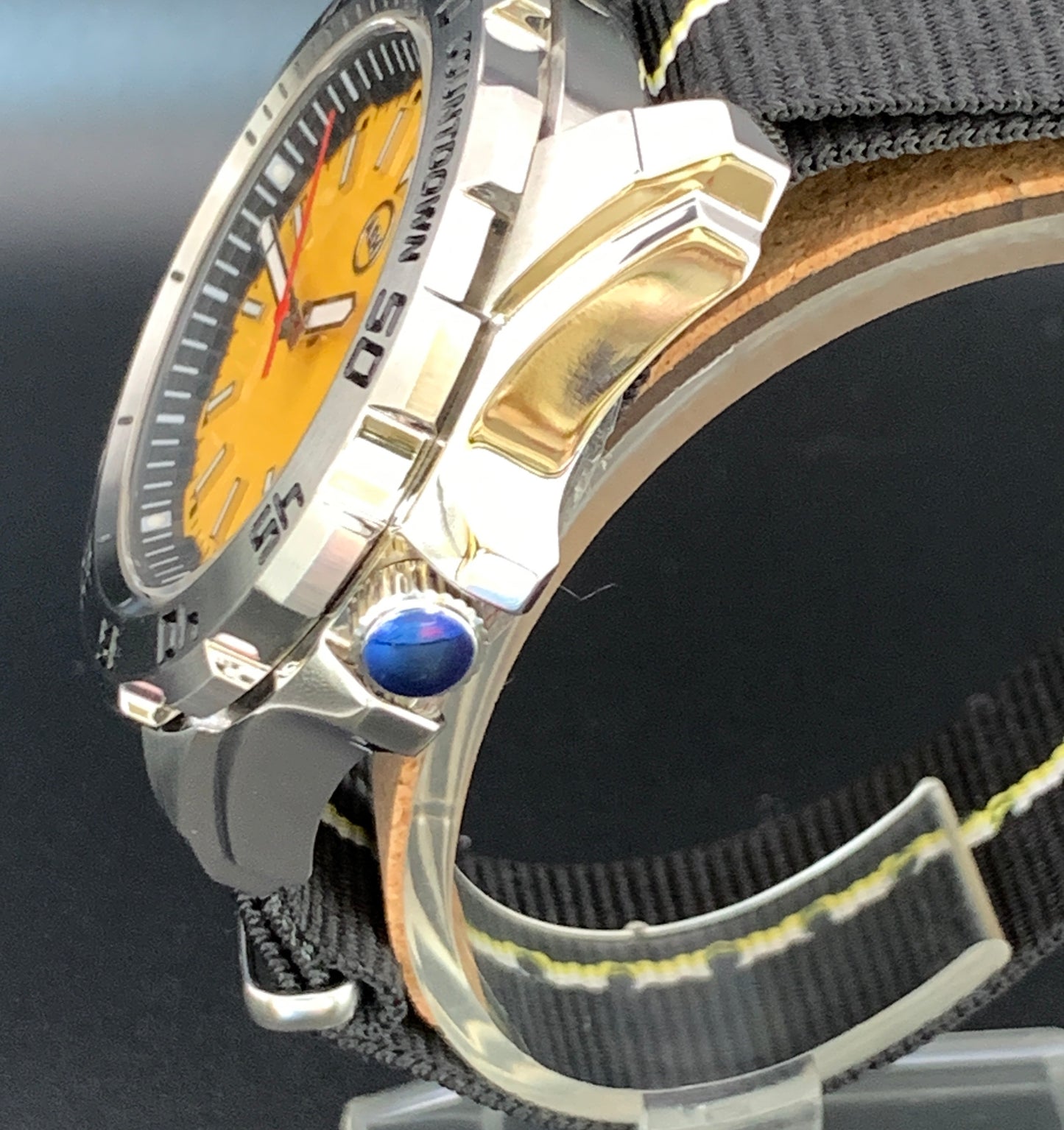 Yellow Countdown Sport Wristwatch Seiko NH35