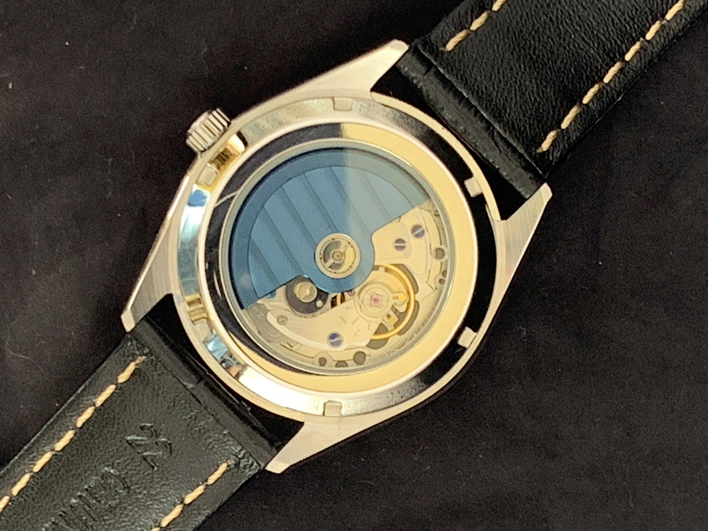Snowflake Black Dial Custom Wristwatch Seiko NH38