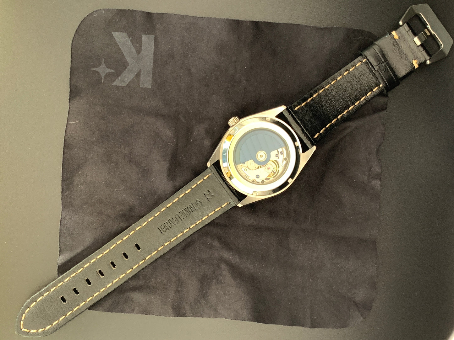 Snowflake Black Dial Custom Wristwatch Seiko NH38