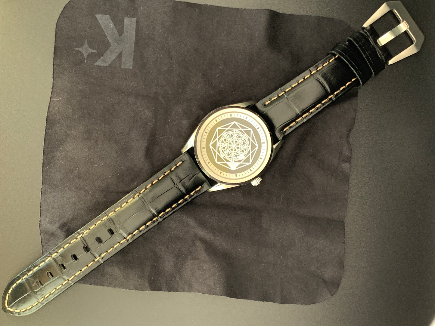 Snowflake Black Dial Custom Wristwatch Seiko NH38