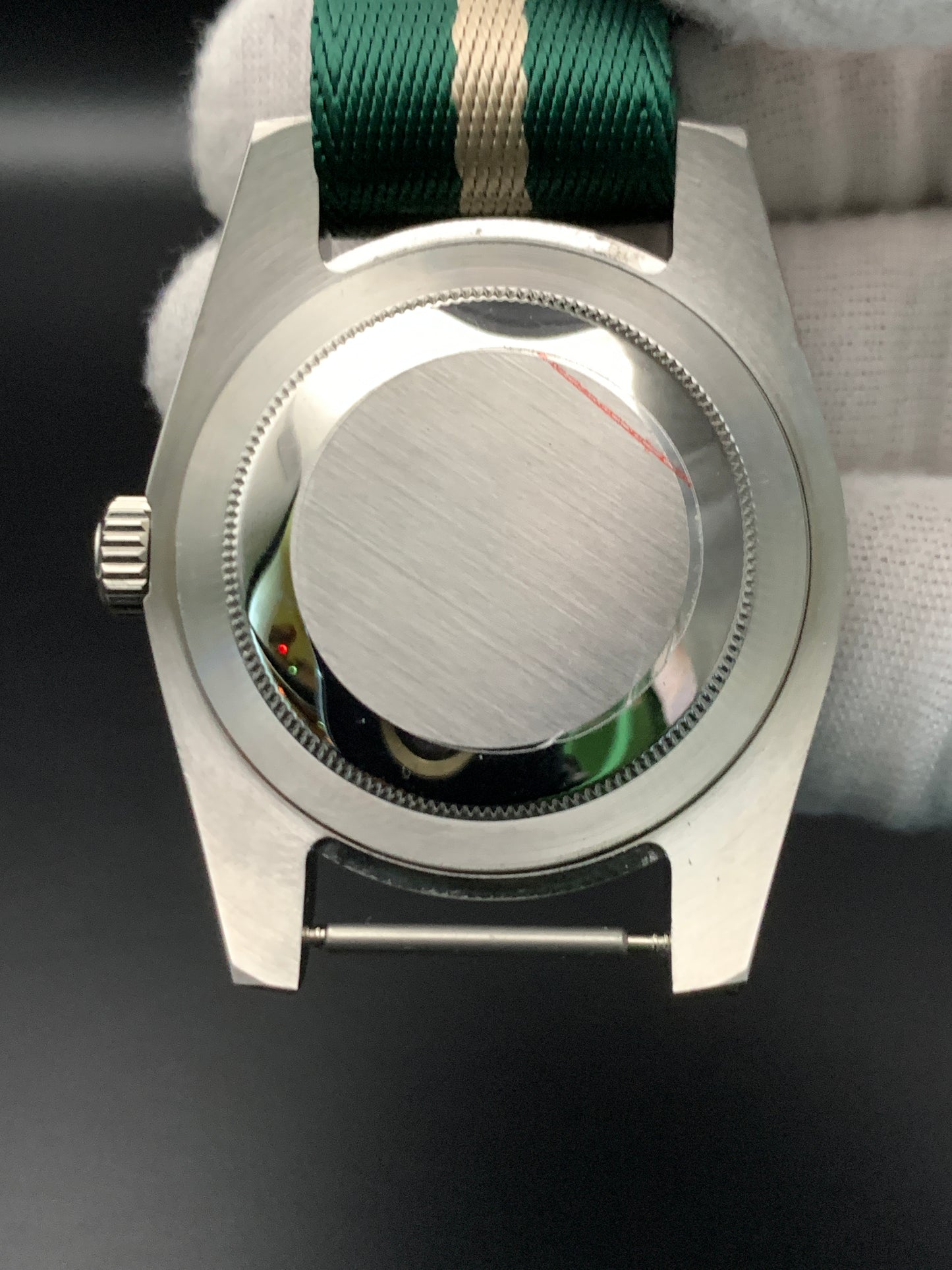 Green and Silver Sport Watch. Eagles colors. Seiko NH35.