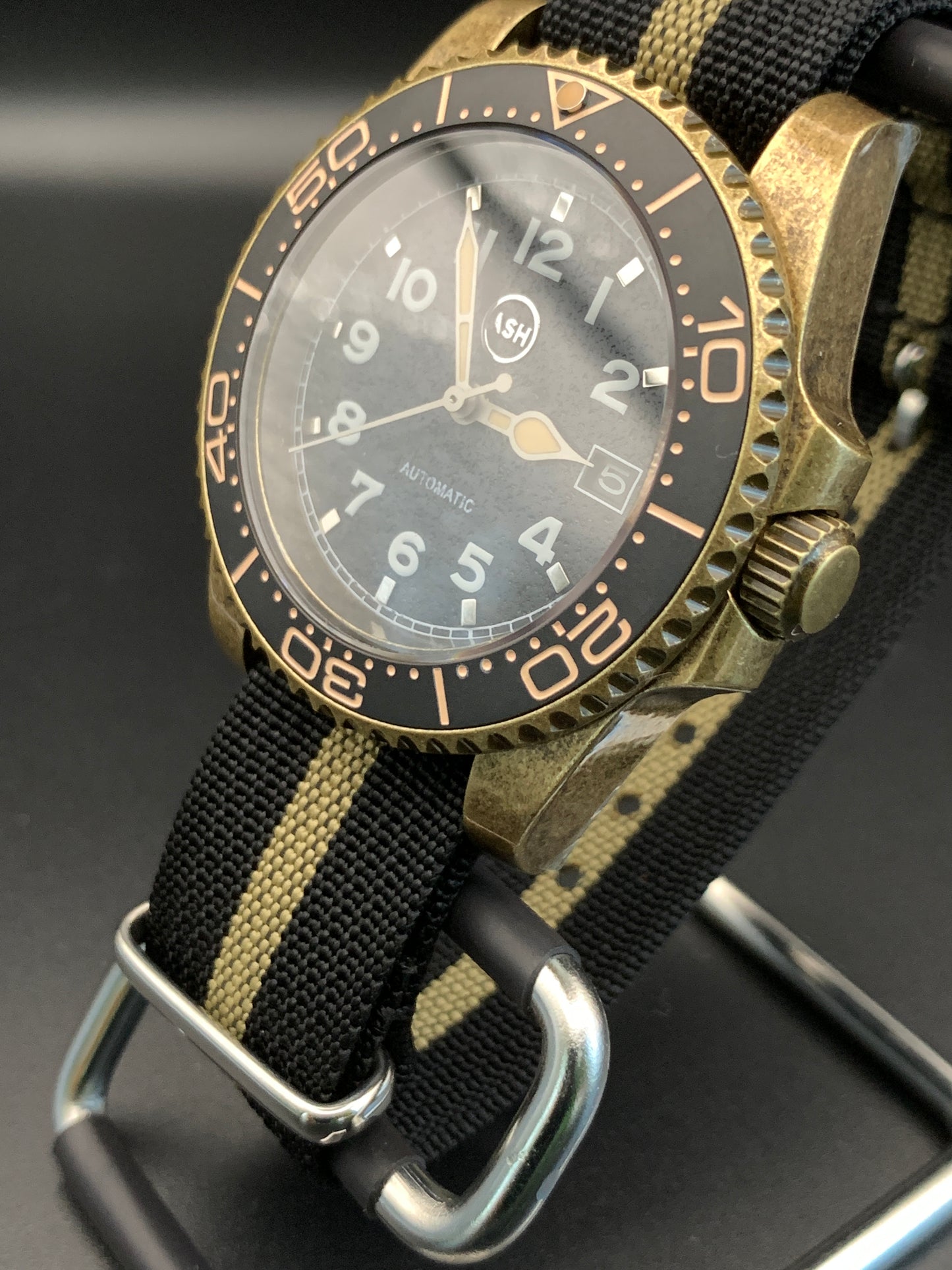 Bronzed Dive Watch. Seiko NH35.