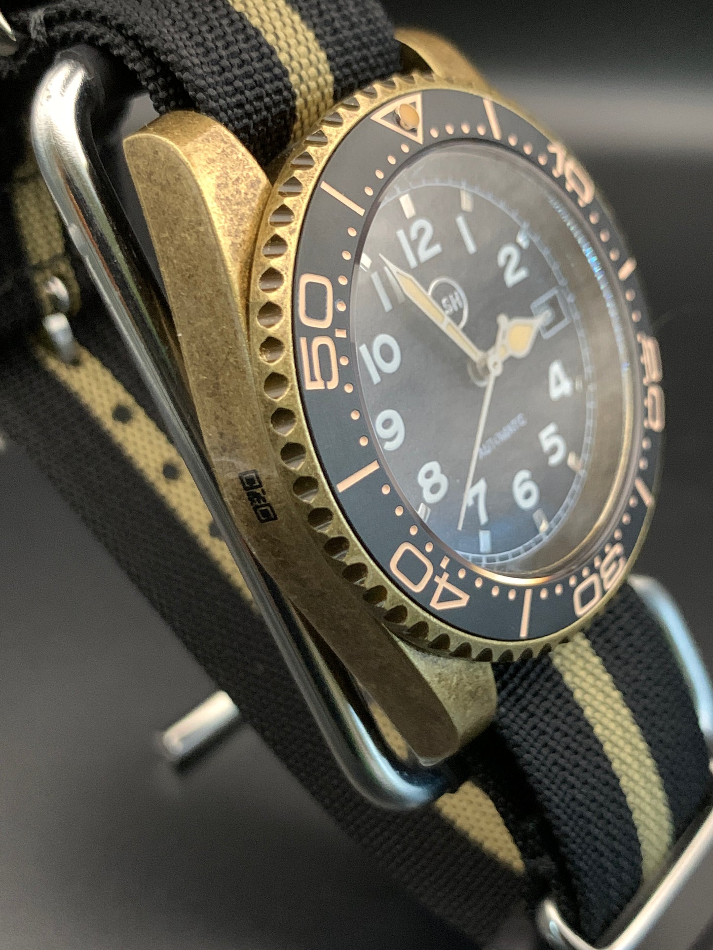 Bronzed Dive Watch. Seiko NH35.