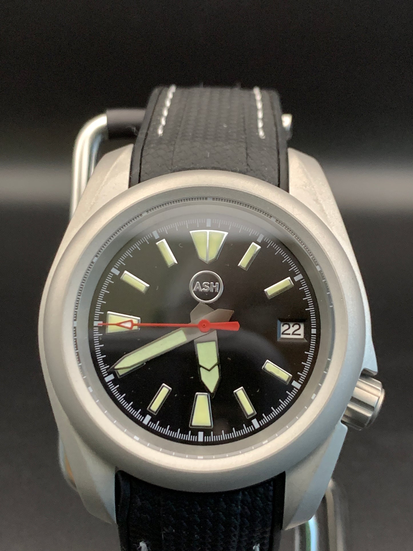 Bead Blasted Field Watch. Crown at 3.8. Seiko NH35 Automatic.