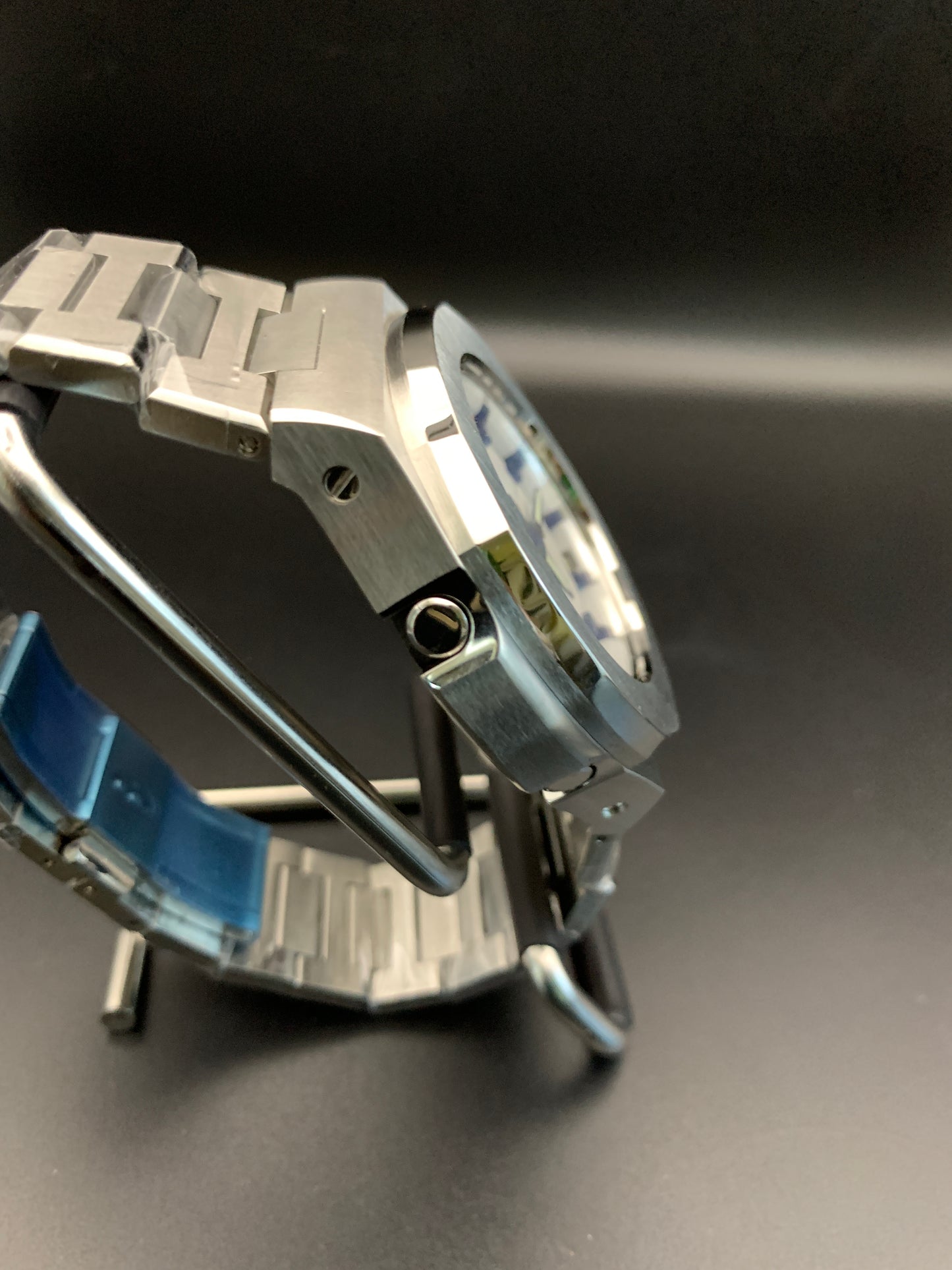 Custom Casio G-Shock GA2100. White and Blue.