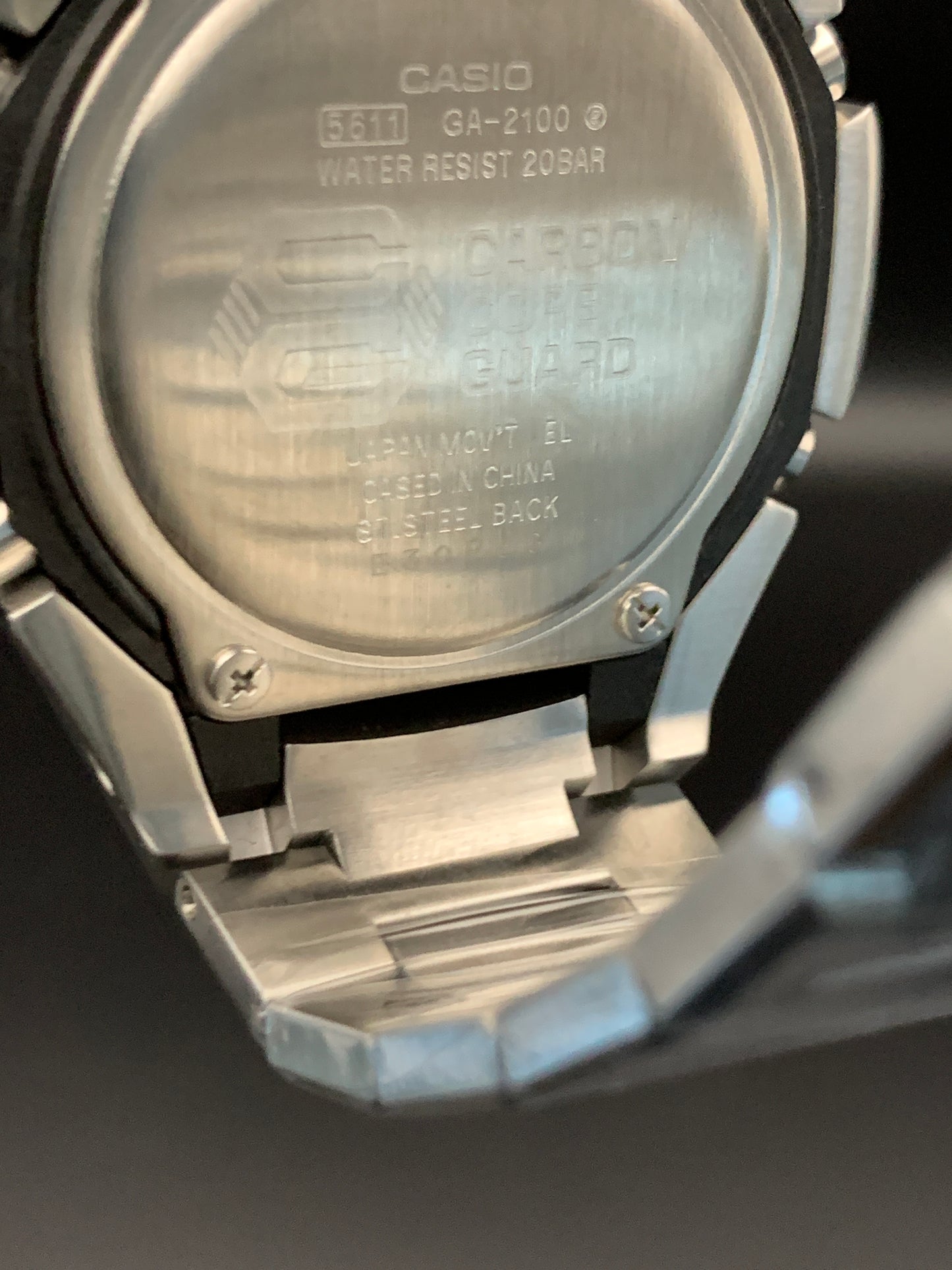 Custom Casio G-Shock GA2100. White and Blue.