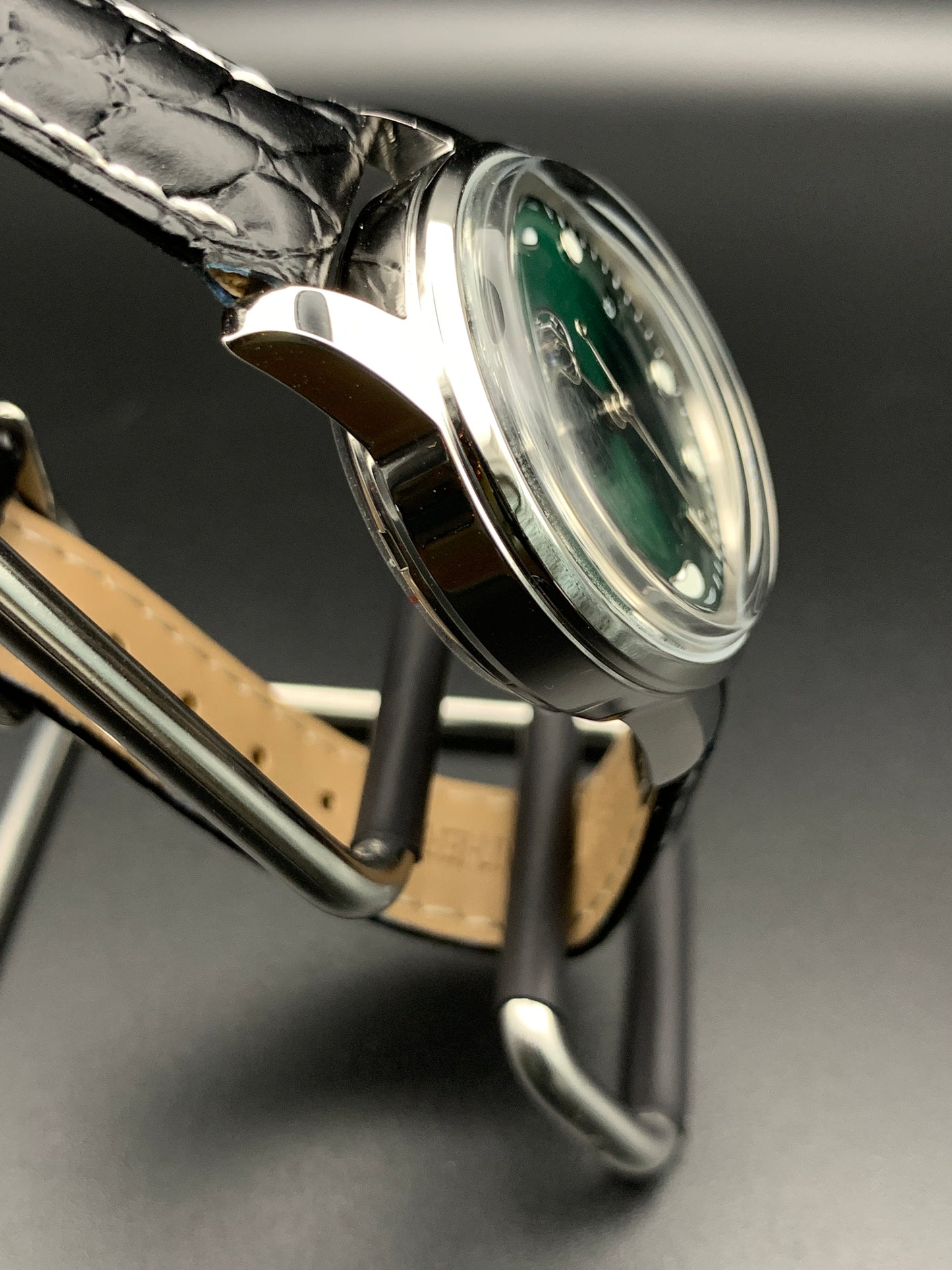 Emerald Sunray Dress Watch. Seiko NH35 Automatic.