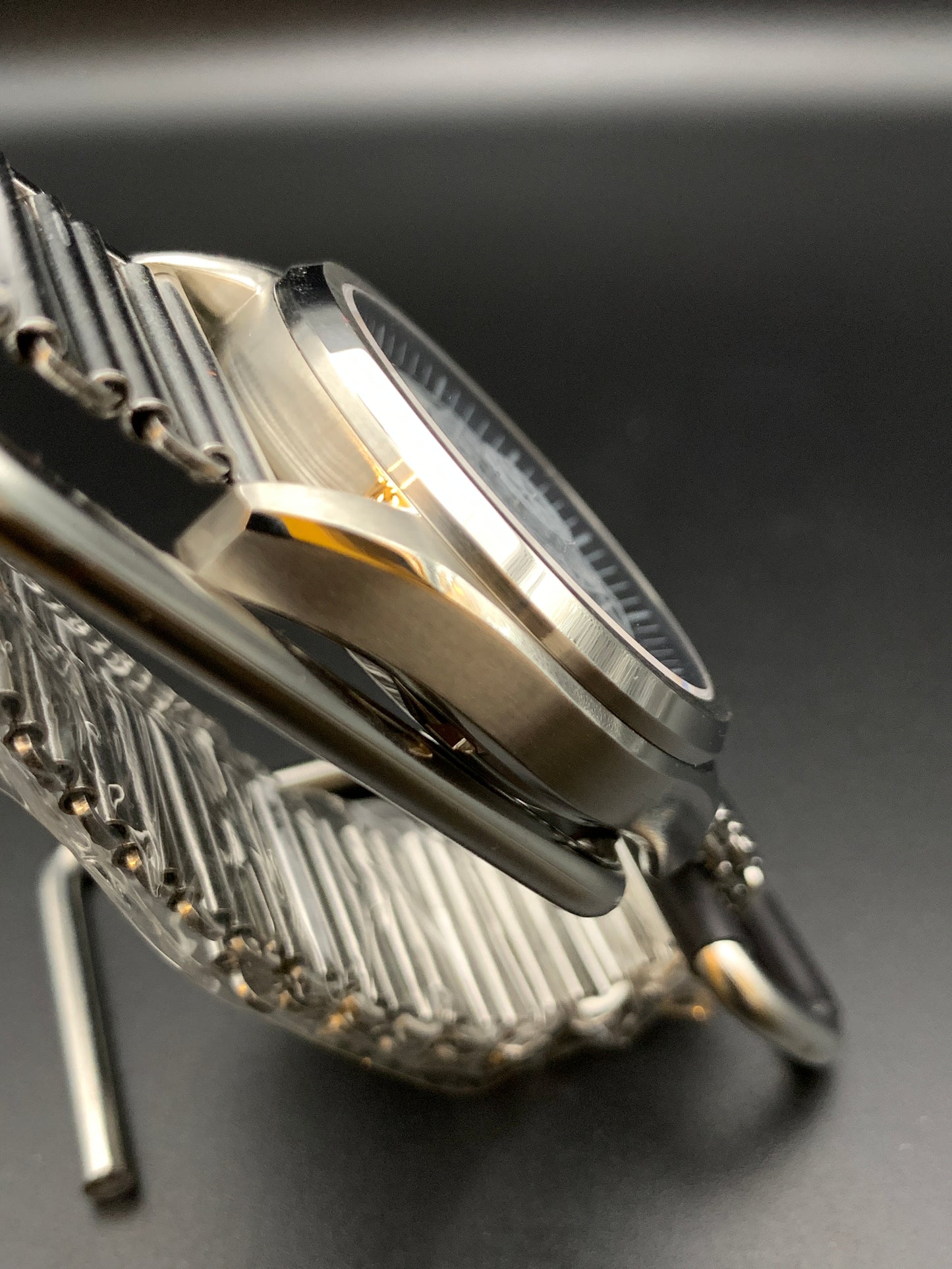 Snowflake Over Green Sunray Dial. Seiko NH38 Automatic