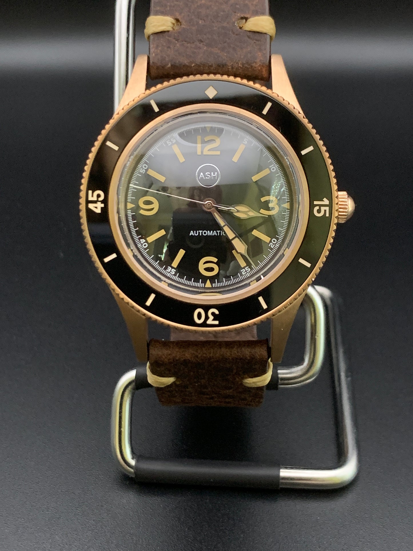 CUSN8 Bronze Vintage Style Dive Watch. Seiko NH38