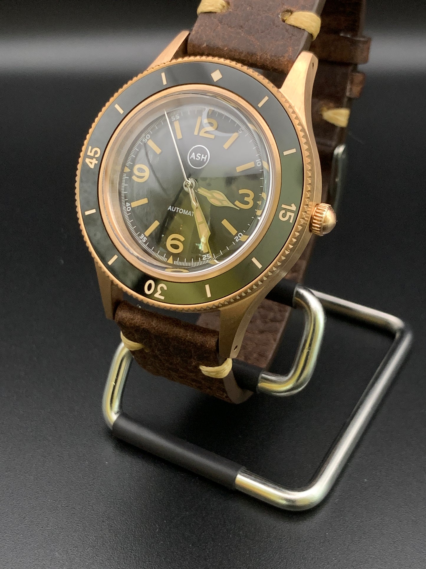 CUSN8 Bronze Vintage Style Dive Watch. Seiko NH38
