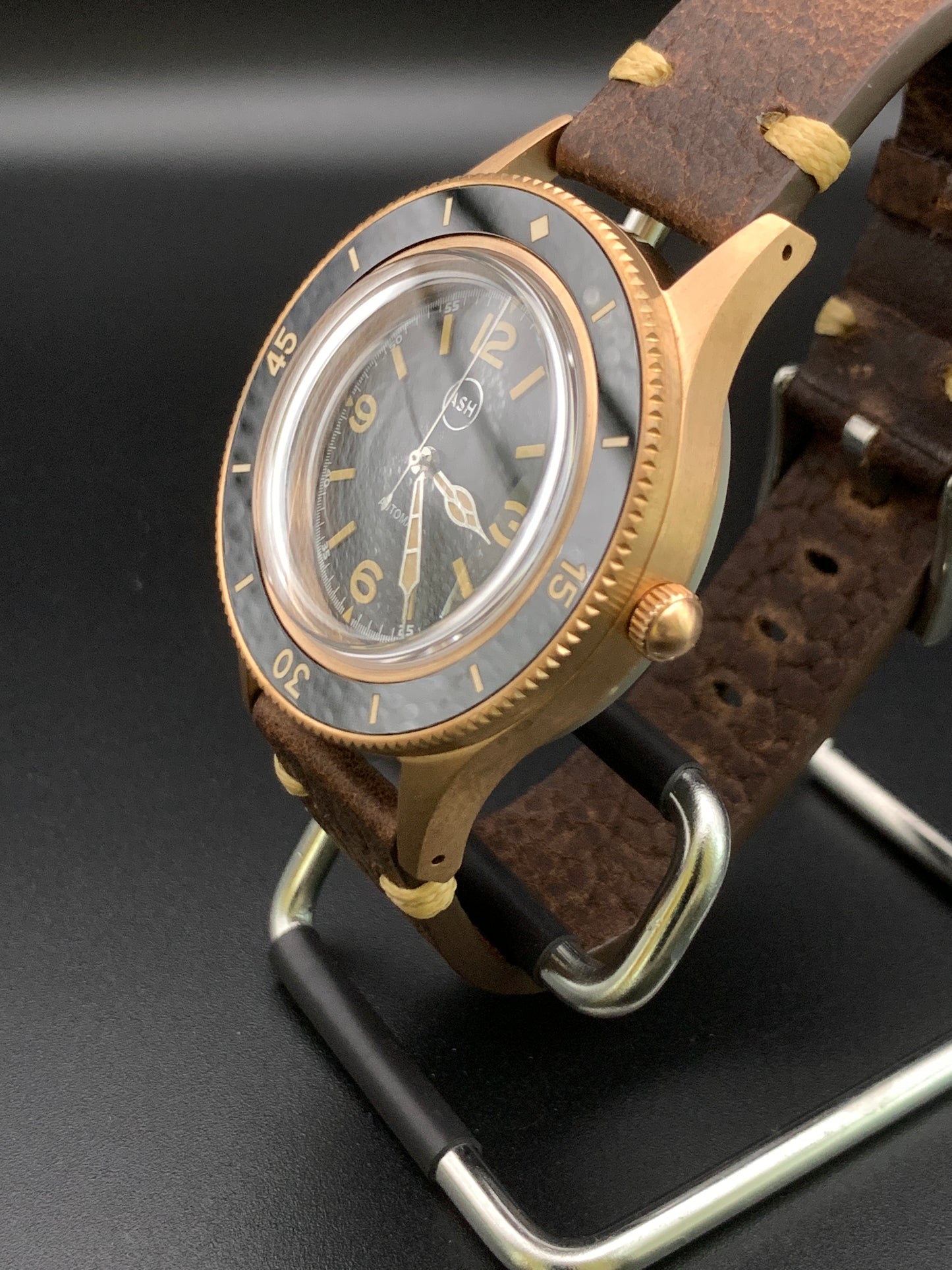 CUSN8 Bronze Vintage Style Dive Watch. Seiko NH38