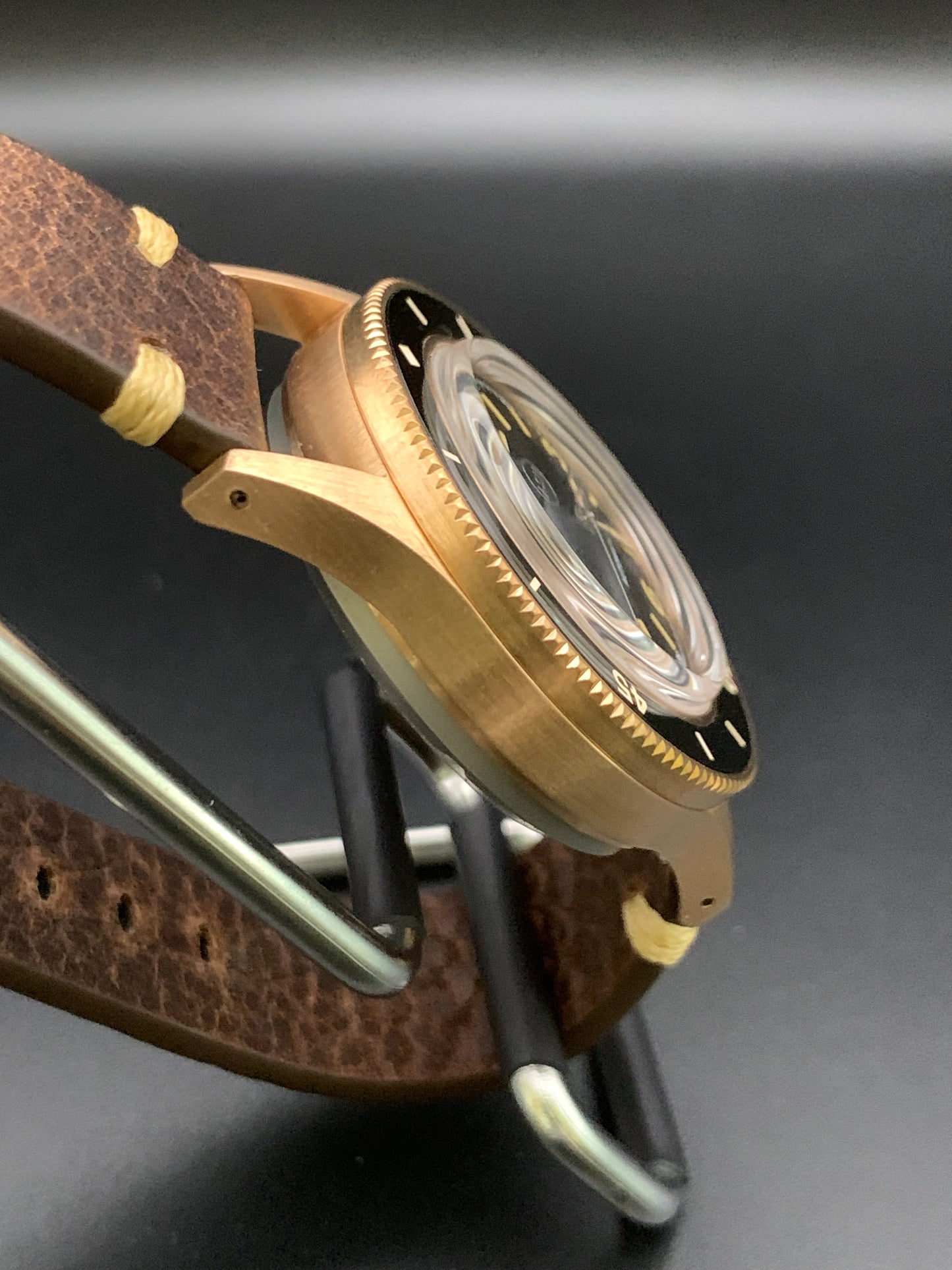CUSN8 Bronze Vintage Style Dive Watch. Seiko NH38