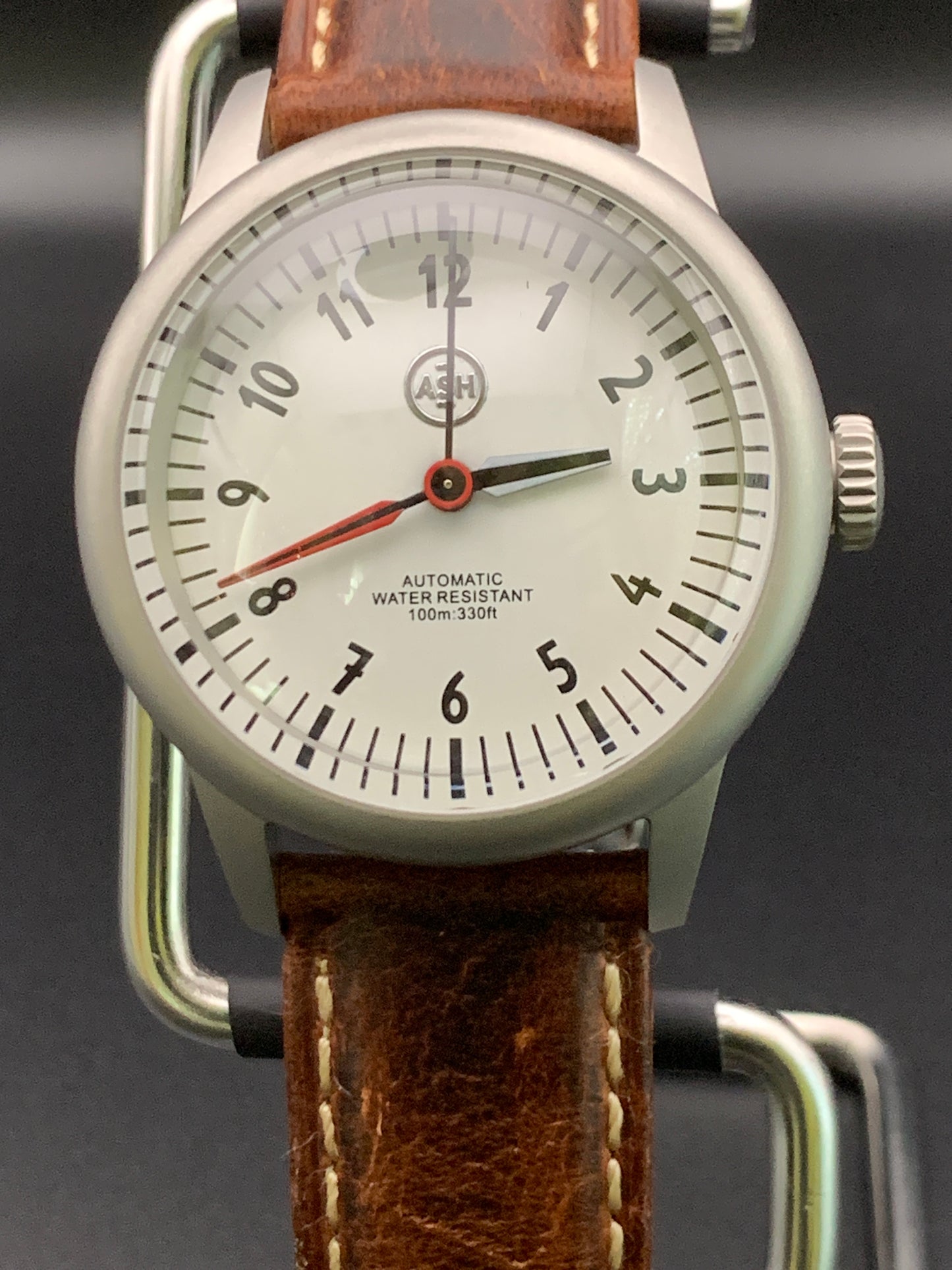 36mm Brushed Field Watch. White Dial. Seiko NH38 Automatic.