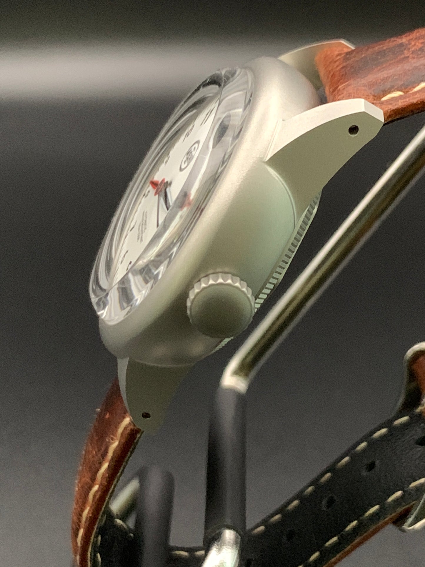 36mm Brushed Field Watch. White Dial. Seiko NH38 Automatic.
