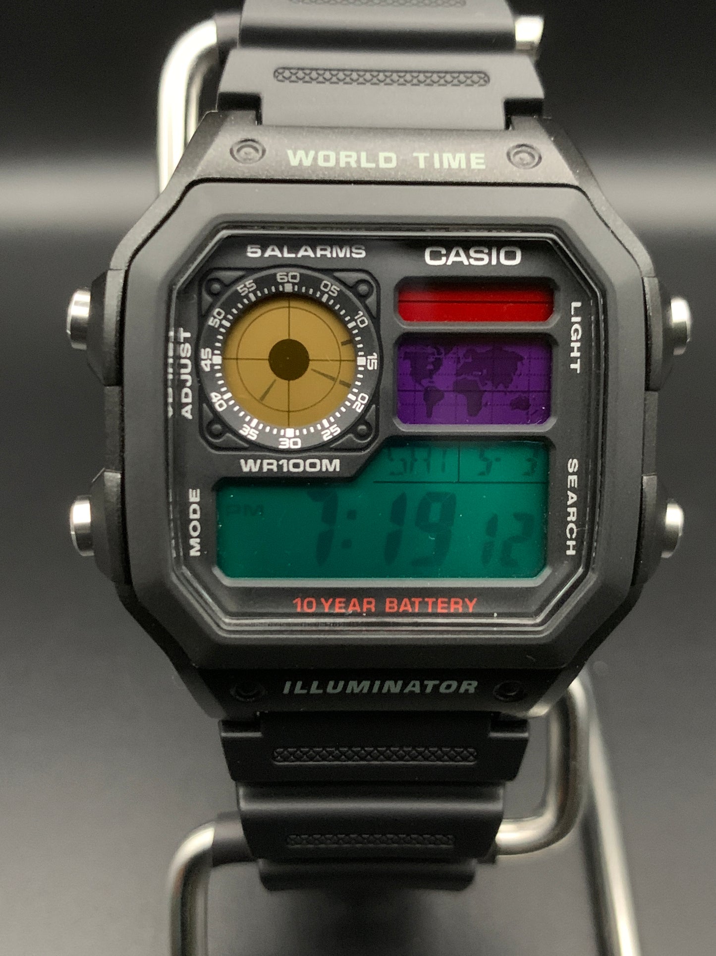 New Casio AE-1200. 4 Color Screen #2.