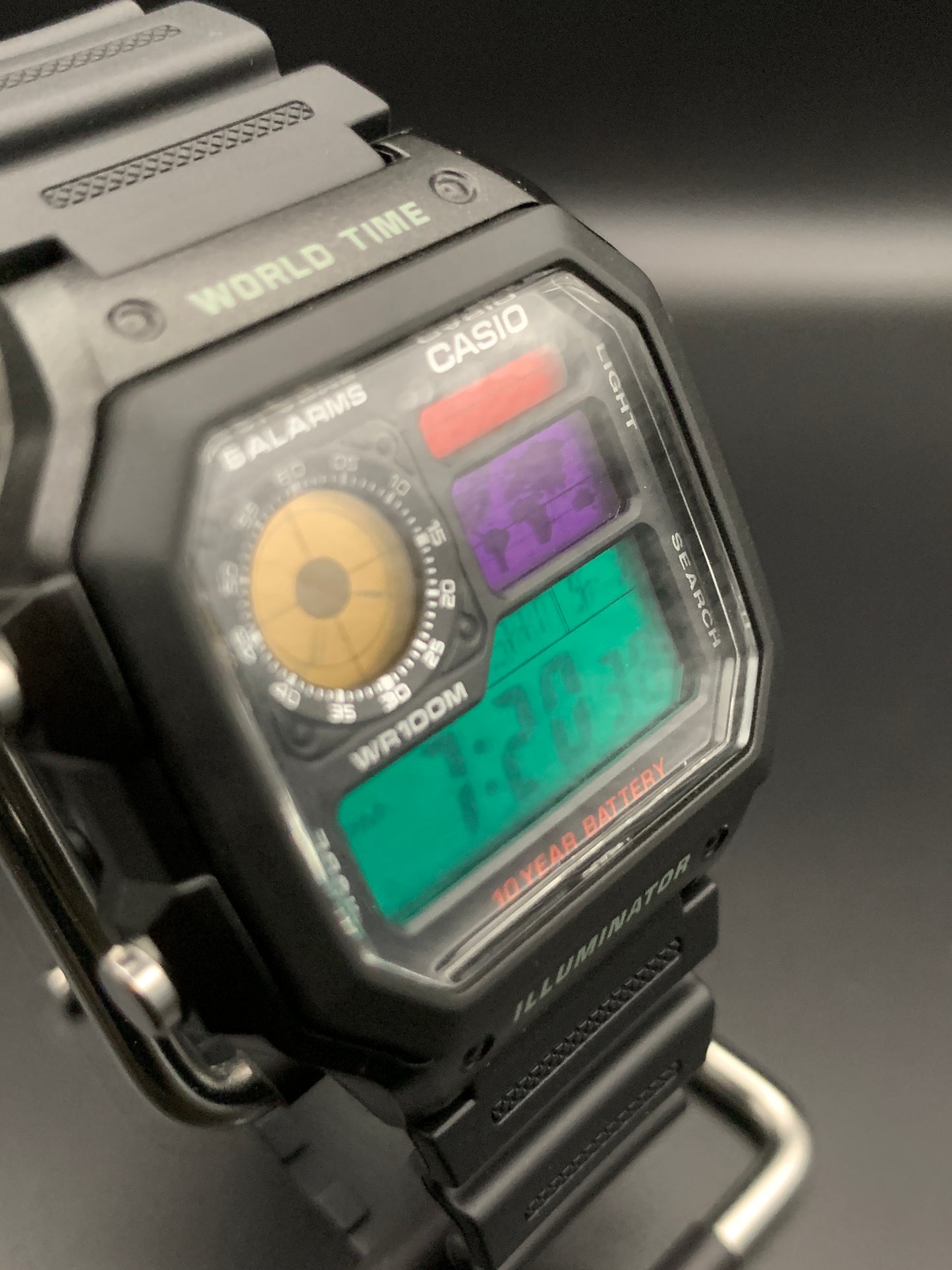 New Casio AE-1200. 4 Color Screen #2.