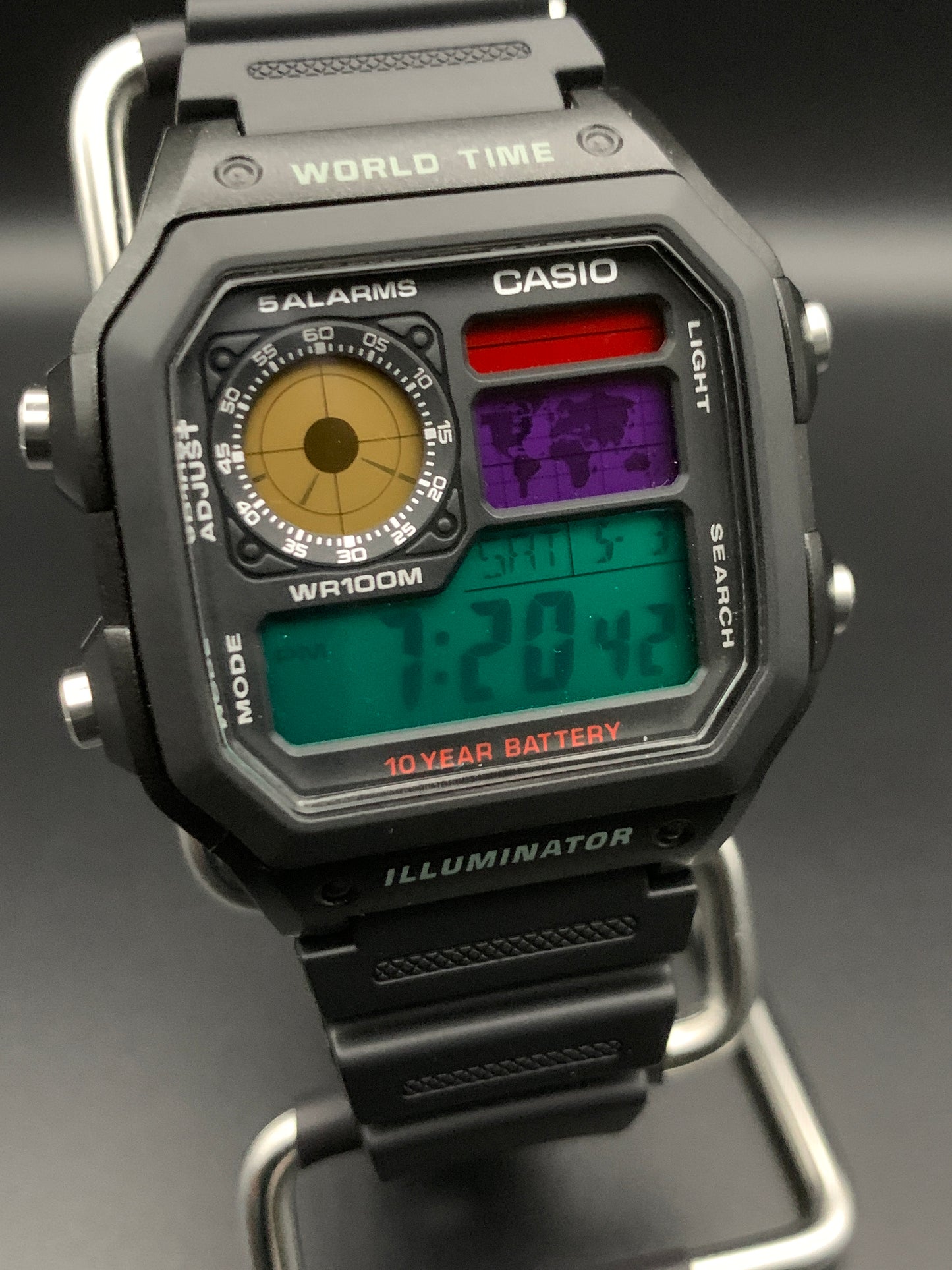 New Casio AE-1200. 4 Color Screen #2.