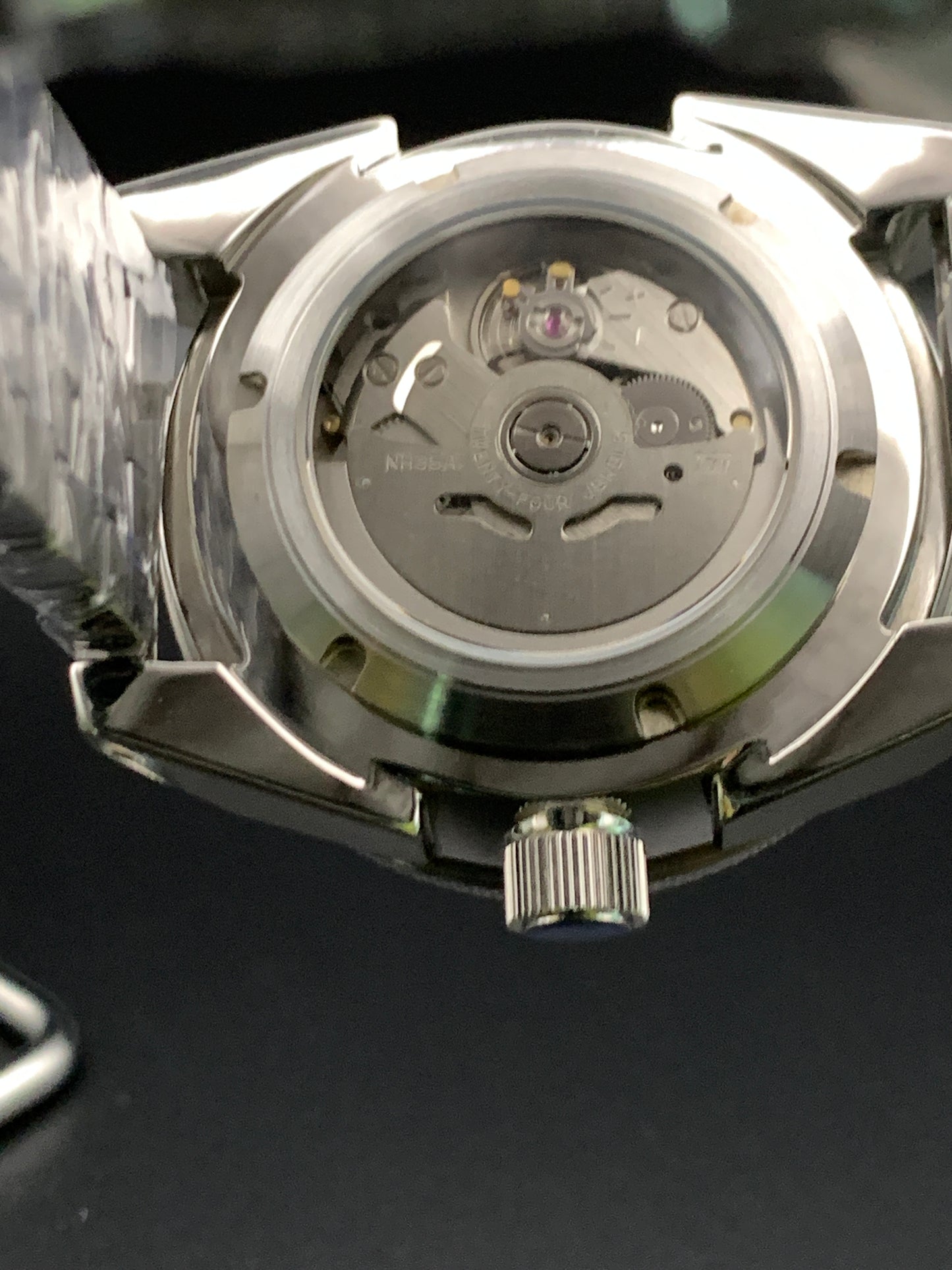 Crimson King Samurai Style. Brushed Bracelet. Seiko NH35 Automatic