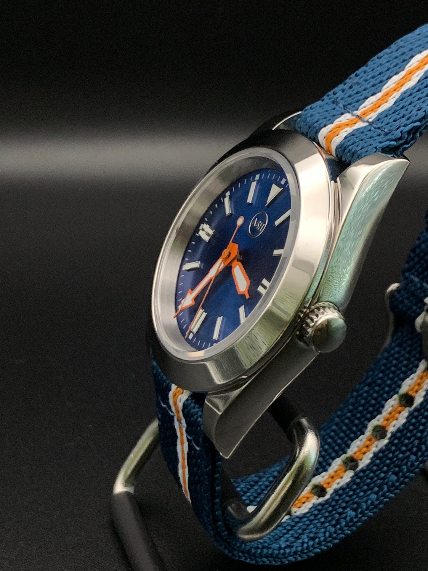 Orange, White, and Blue Themed Watch. Mets. Knicks, Oilers, Broncos.