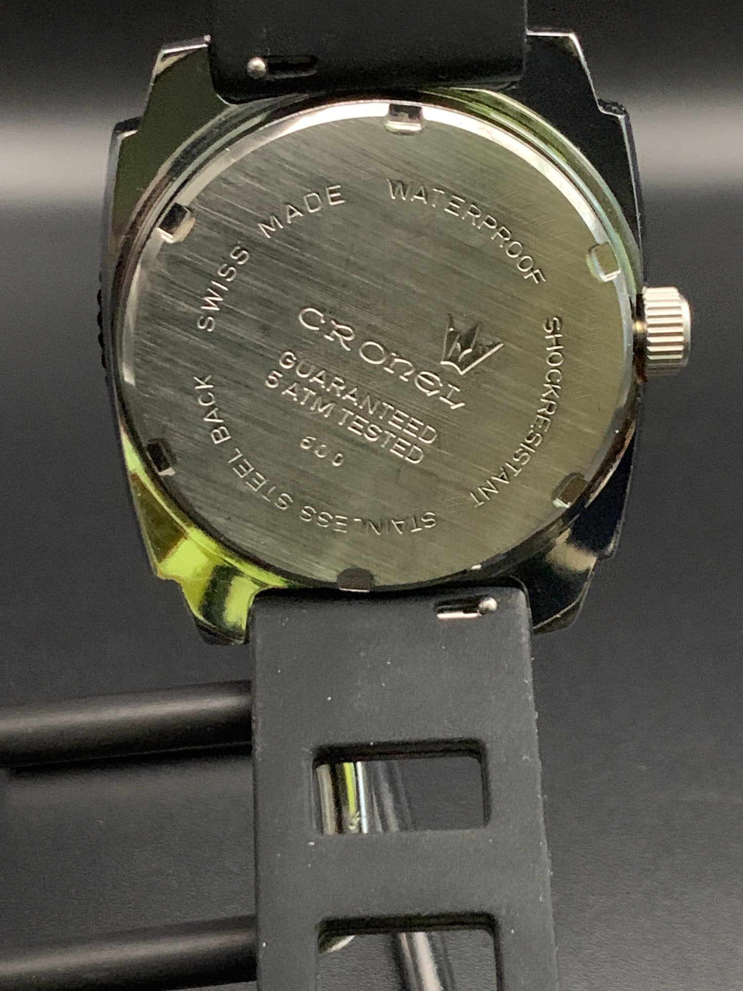 NOS Vintage Cronel Swiss Dive Case Based Wristwatch.Seiko NH35 Automatic