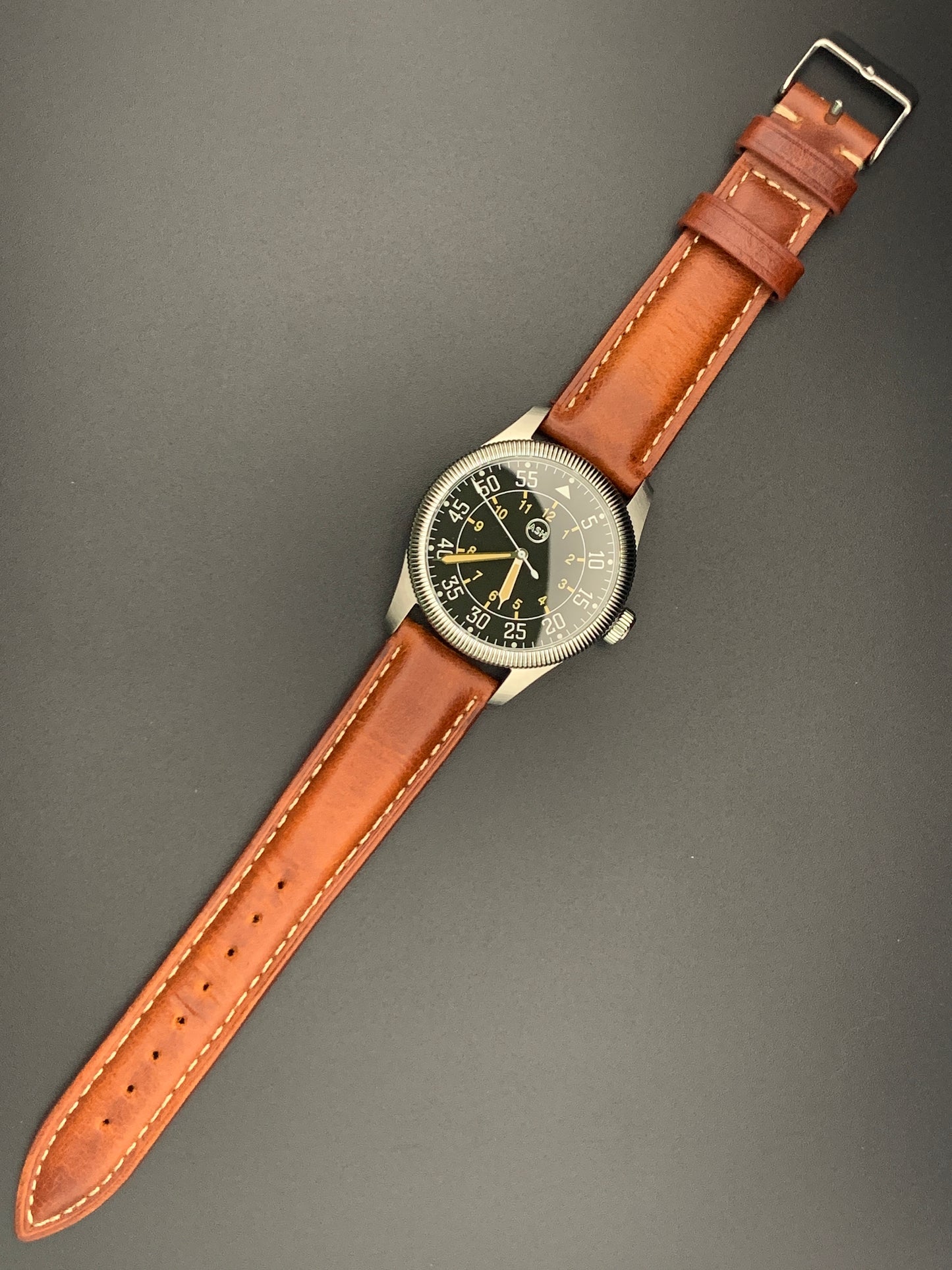 40mm Flieger Type B. Seiko NH38 Automatic