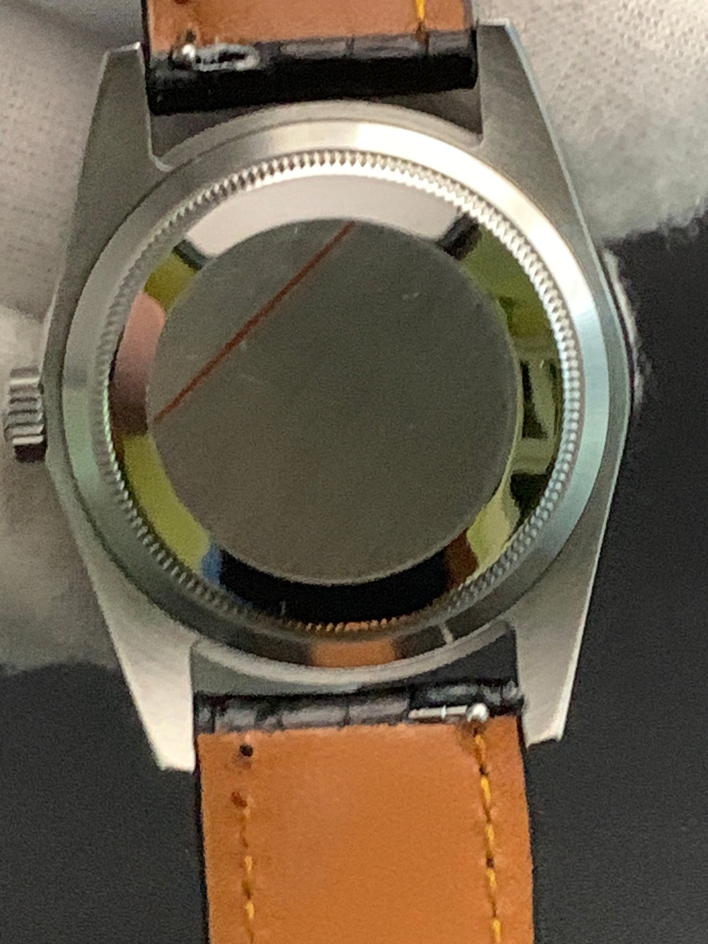 36mm Light blue sunray sport watch. Seiko NH35 Automatic.