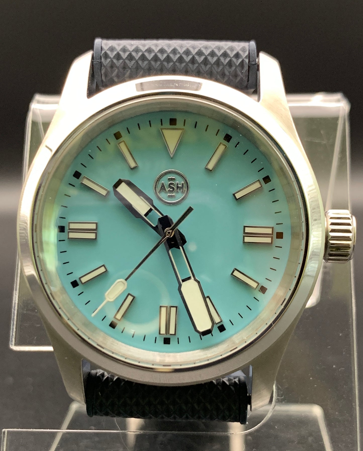 Powder Blue, White, and Black 36mm Sport Watch.